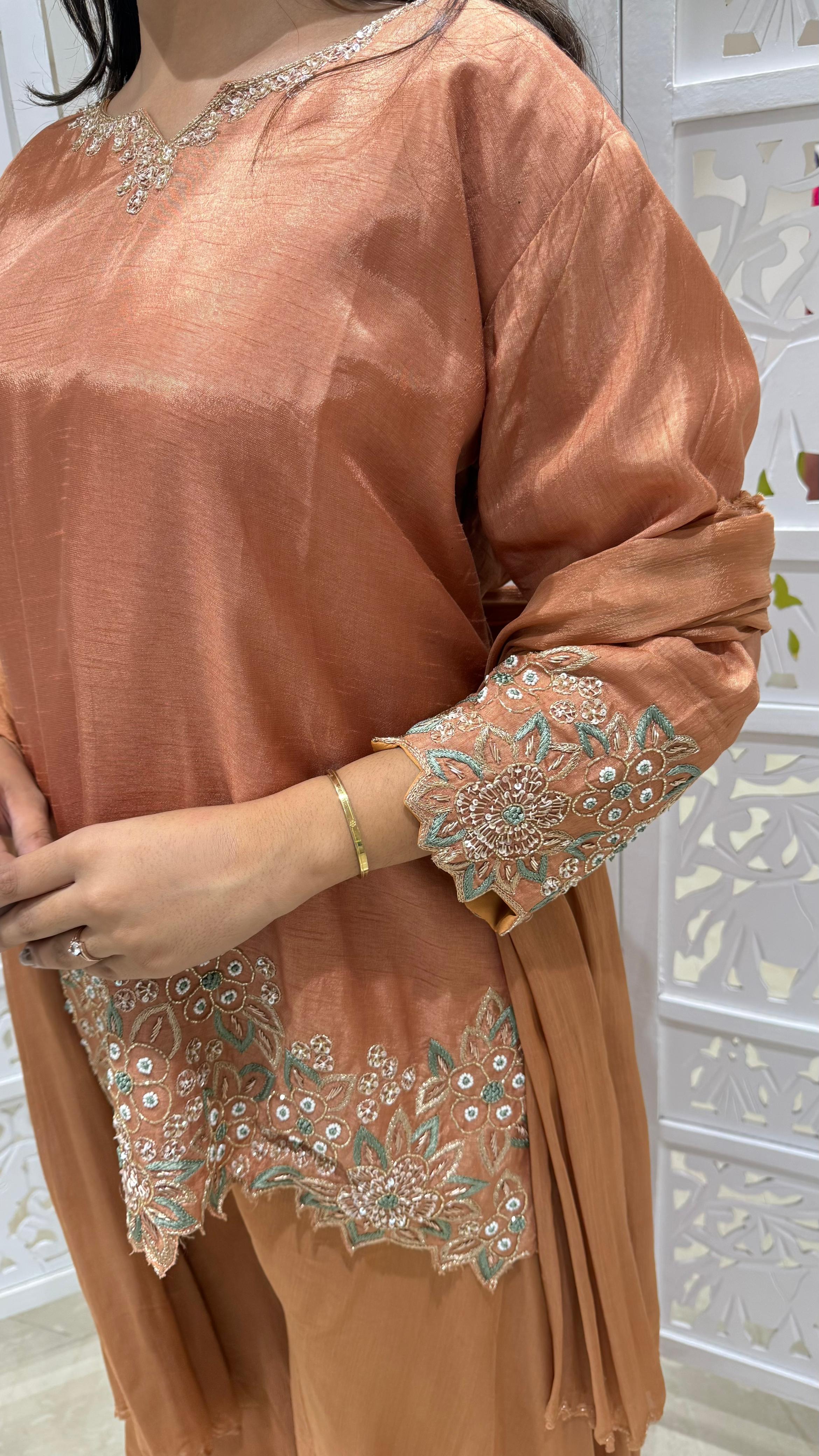 Kurti plazo with Duppata