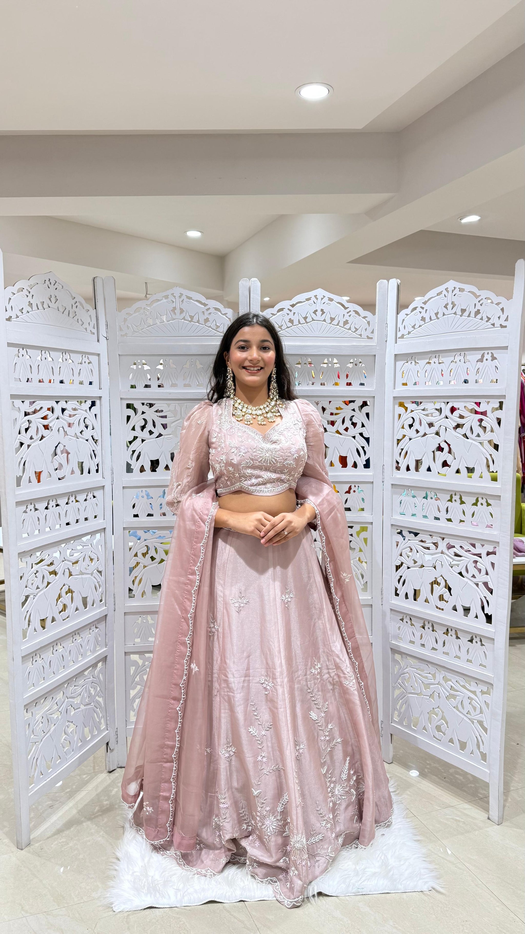 Lehenga Sequence Kathdaana jardoshi motiwork