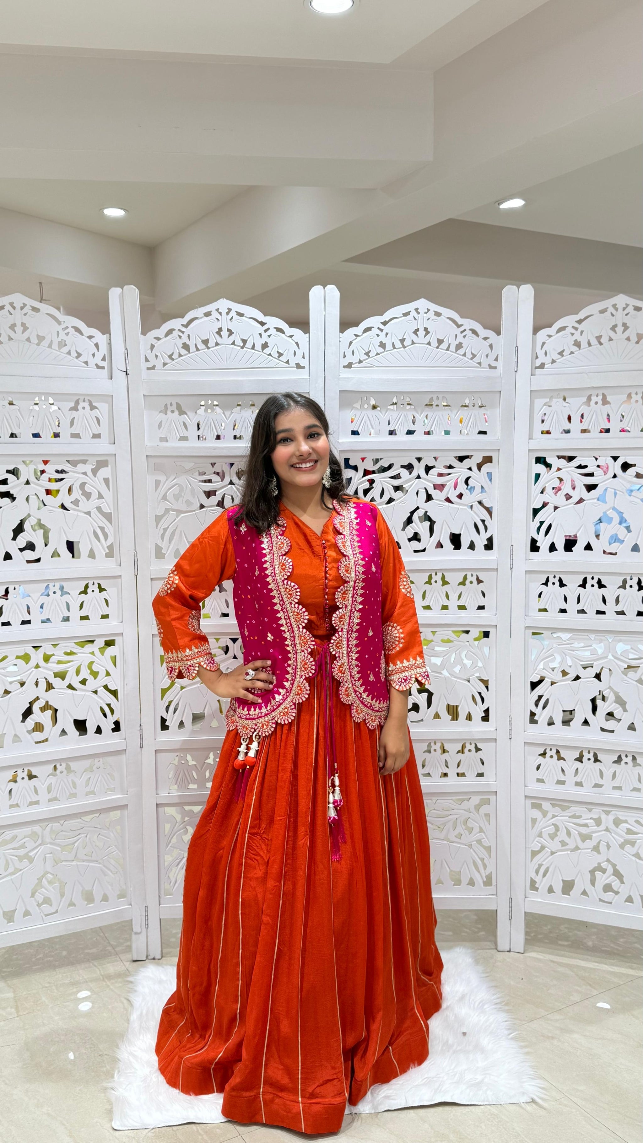 Lehenga gotta pati