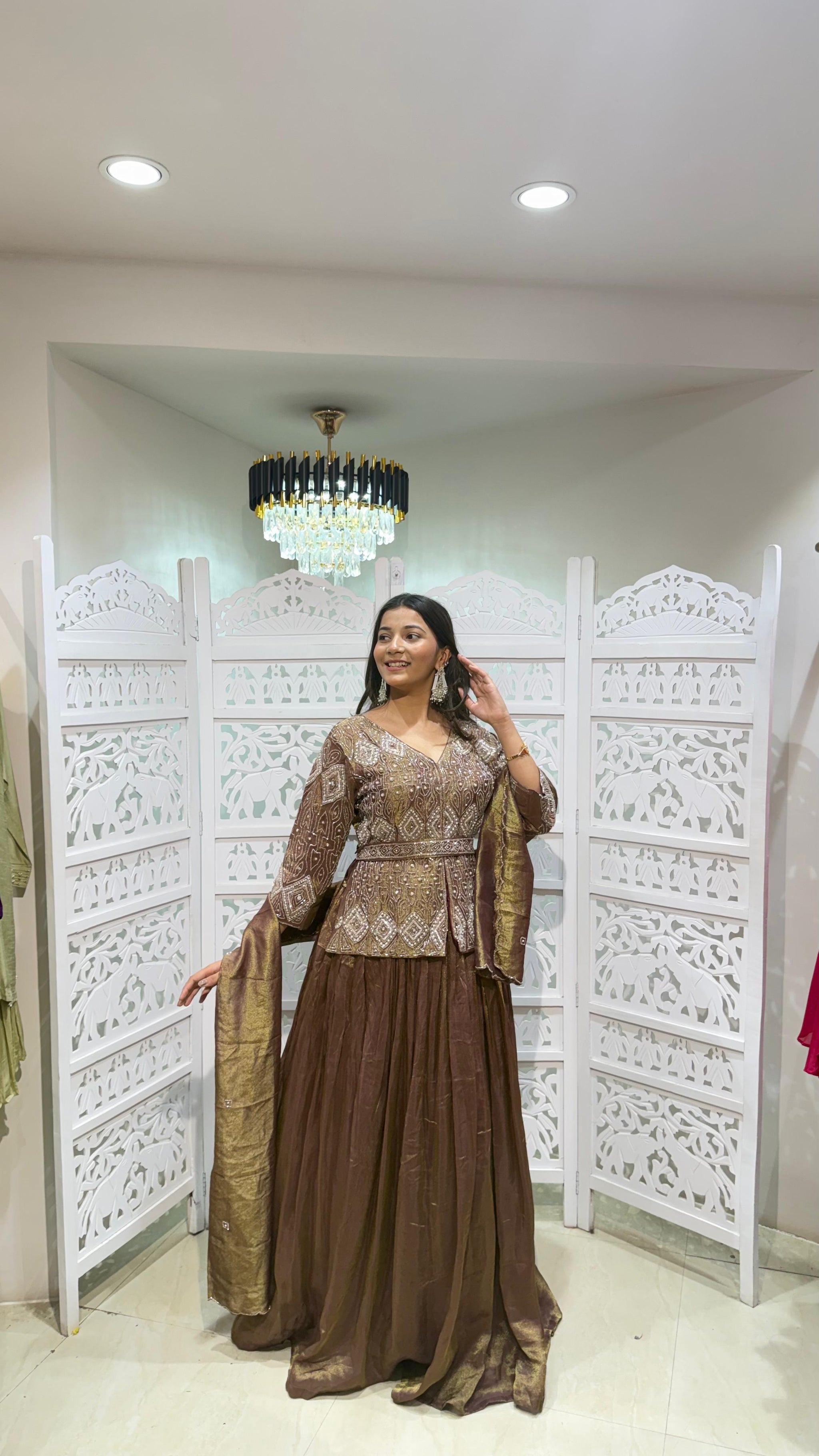 Three piece indowestern