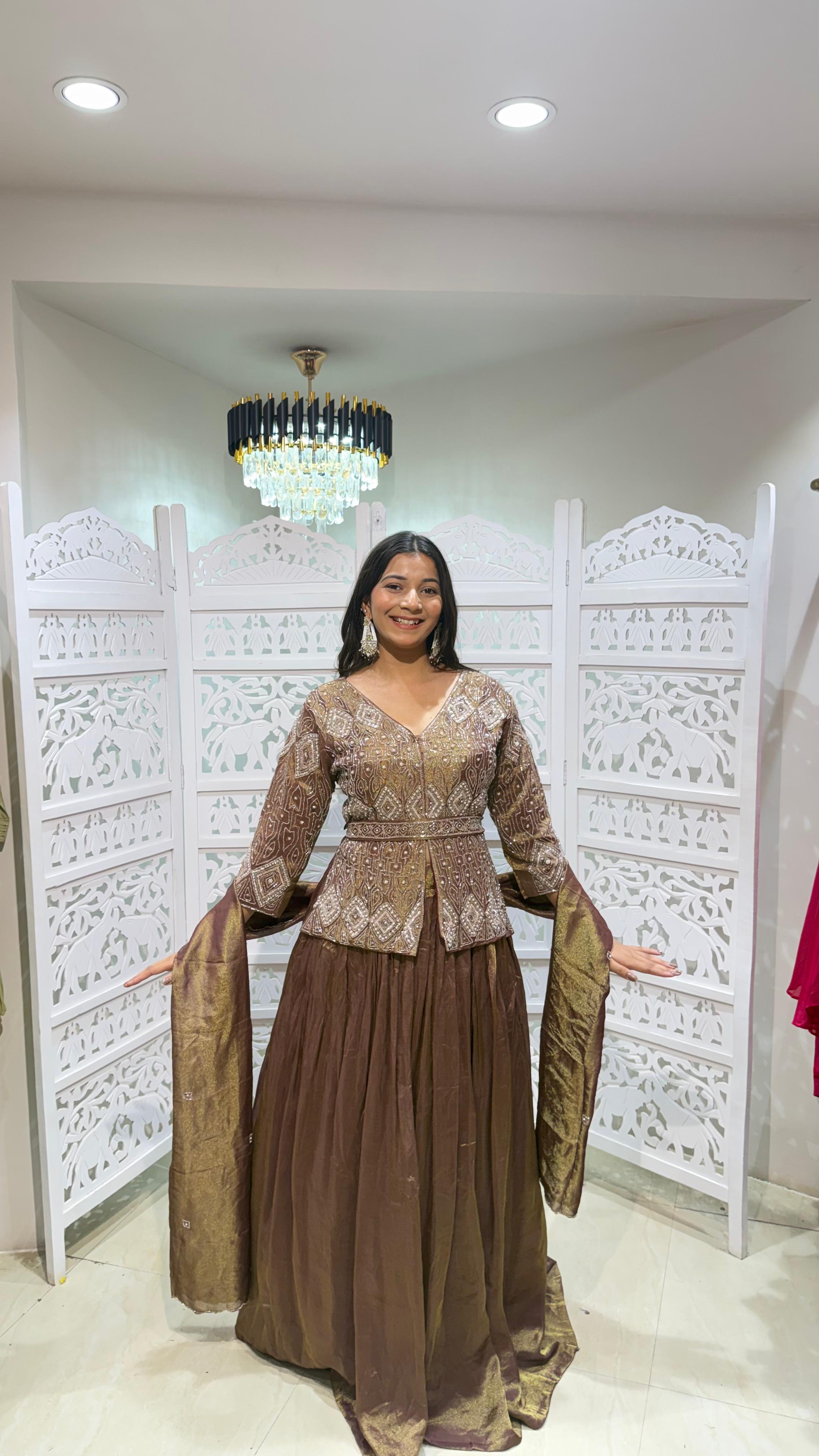 Three piece indowestern