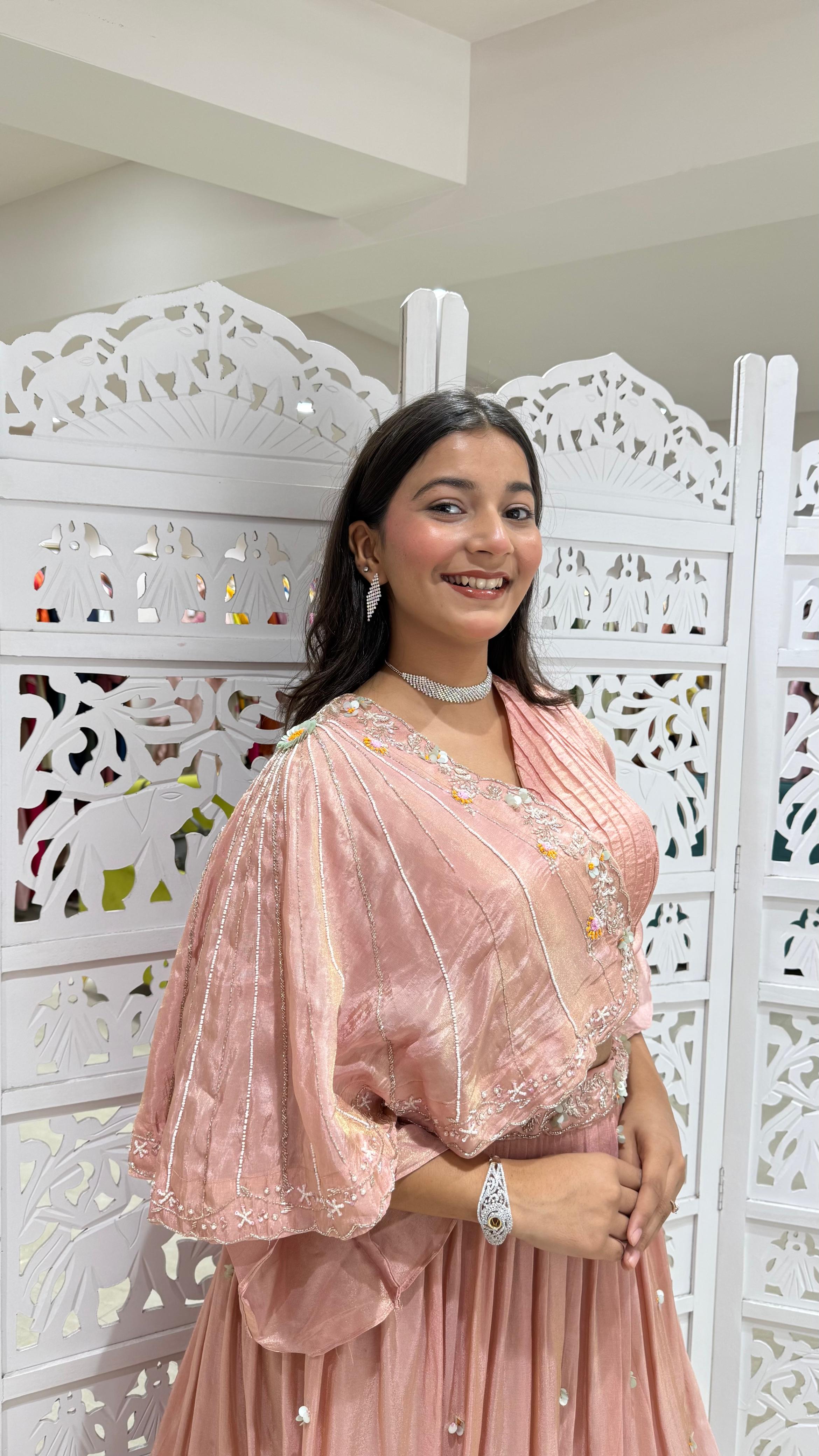 Lehenga kathdaana Sequence jardoshi motiwork Threadwork