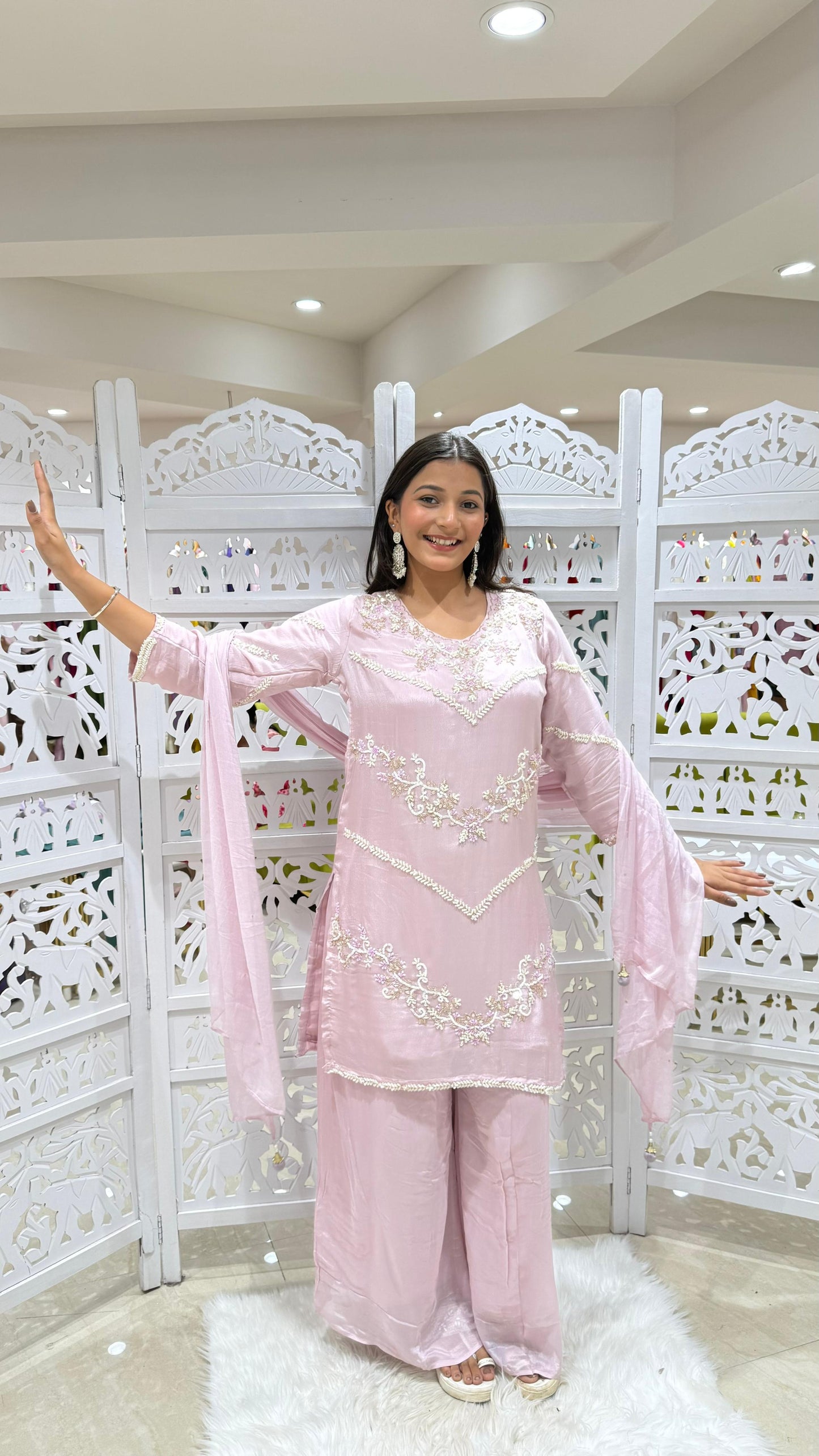 Kurti plazo with Duppata
