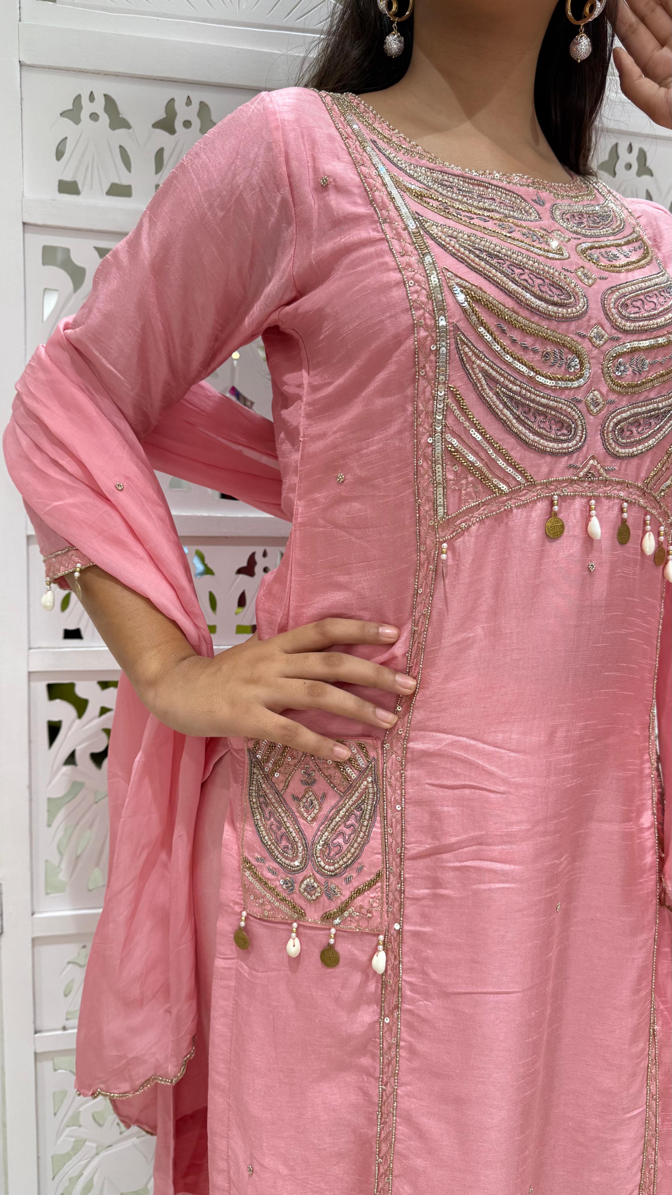 Three piece kurti pant and Duppatta