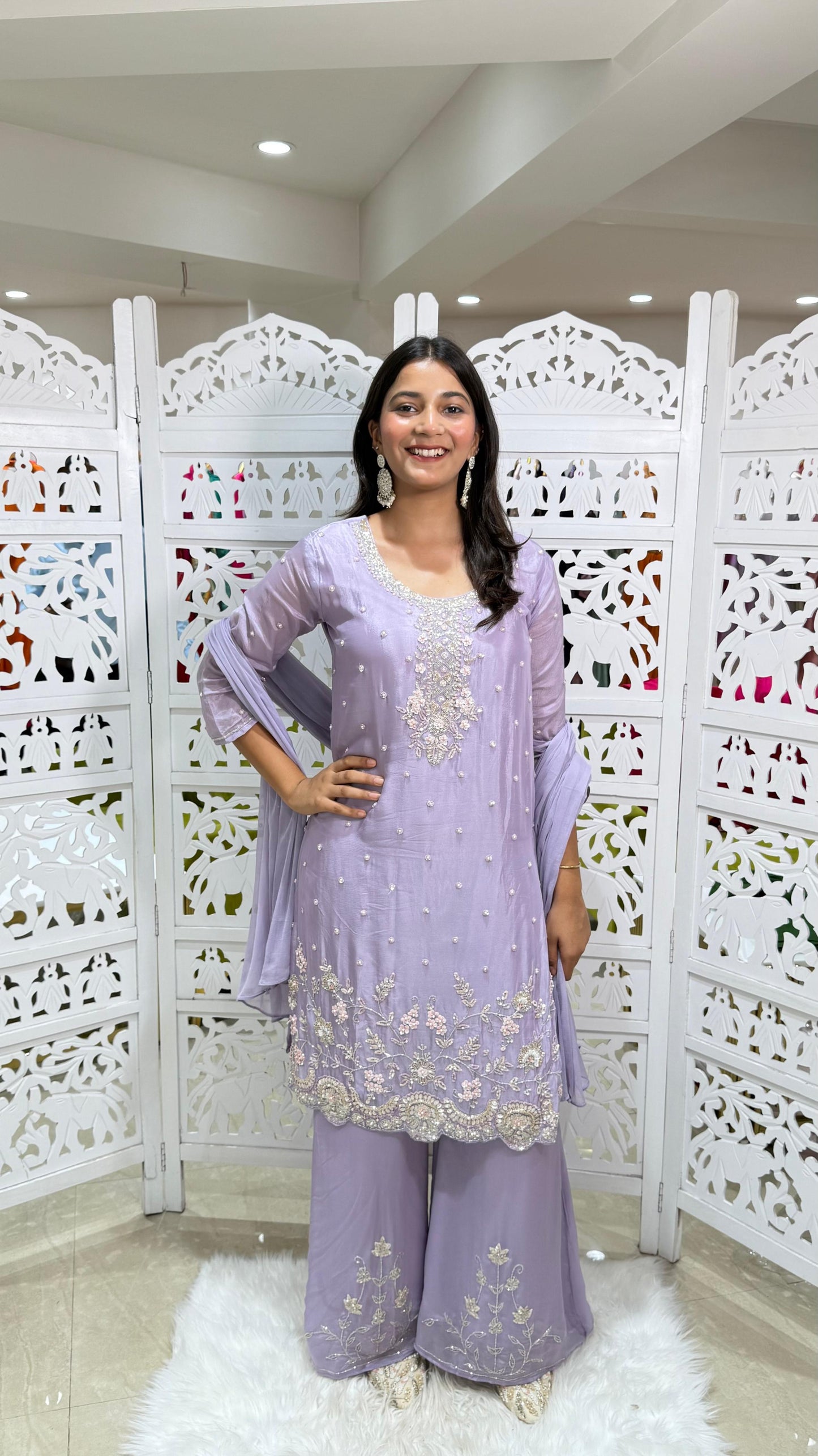 Kurti plazo with dupatta