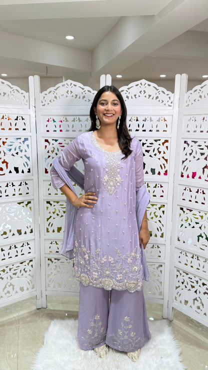 Kurti plazo with dupatta