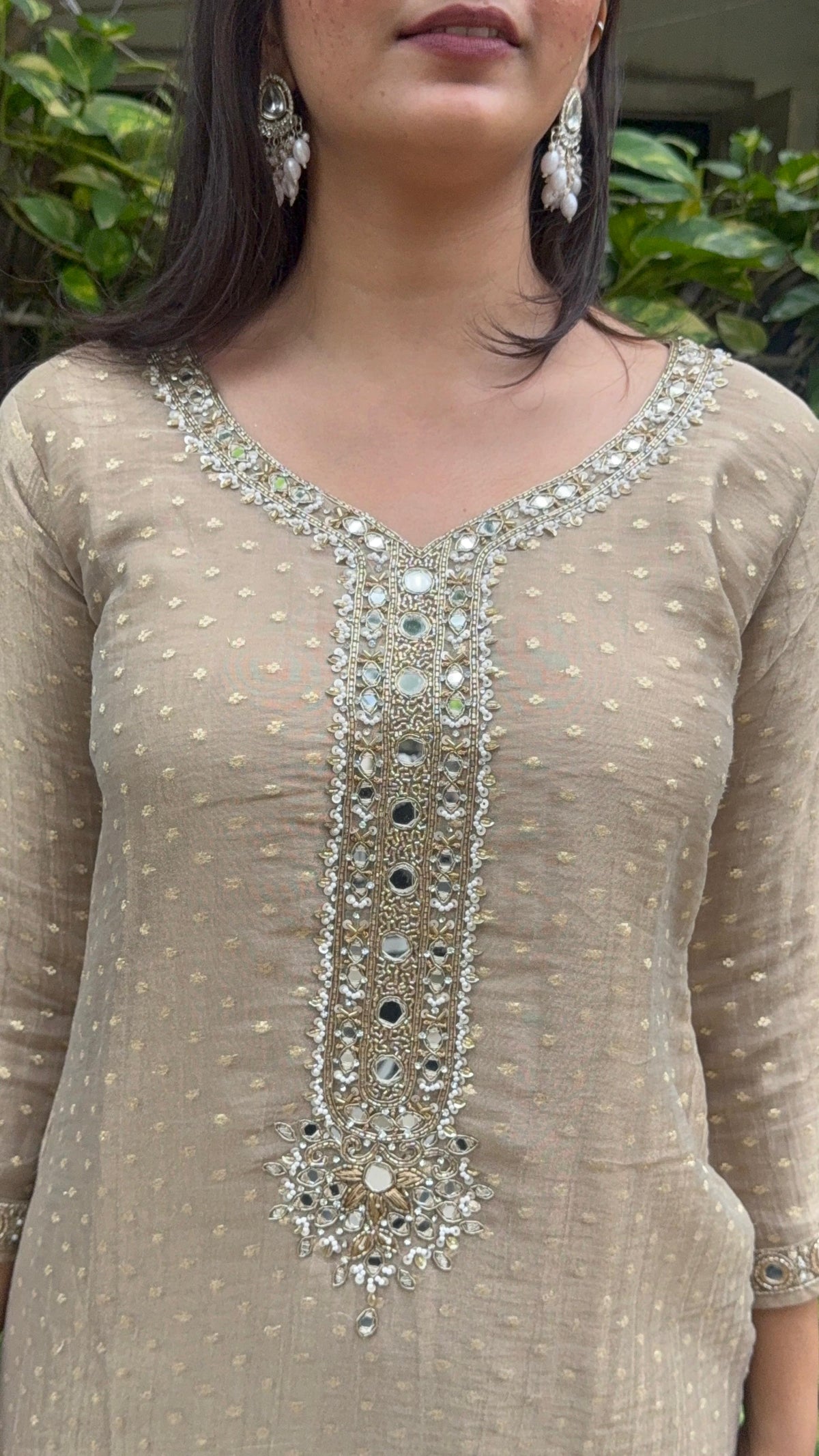 Two piece with potli bag