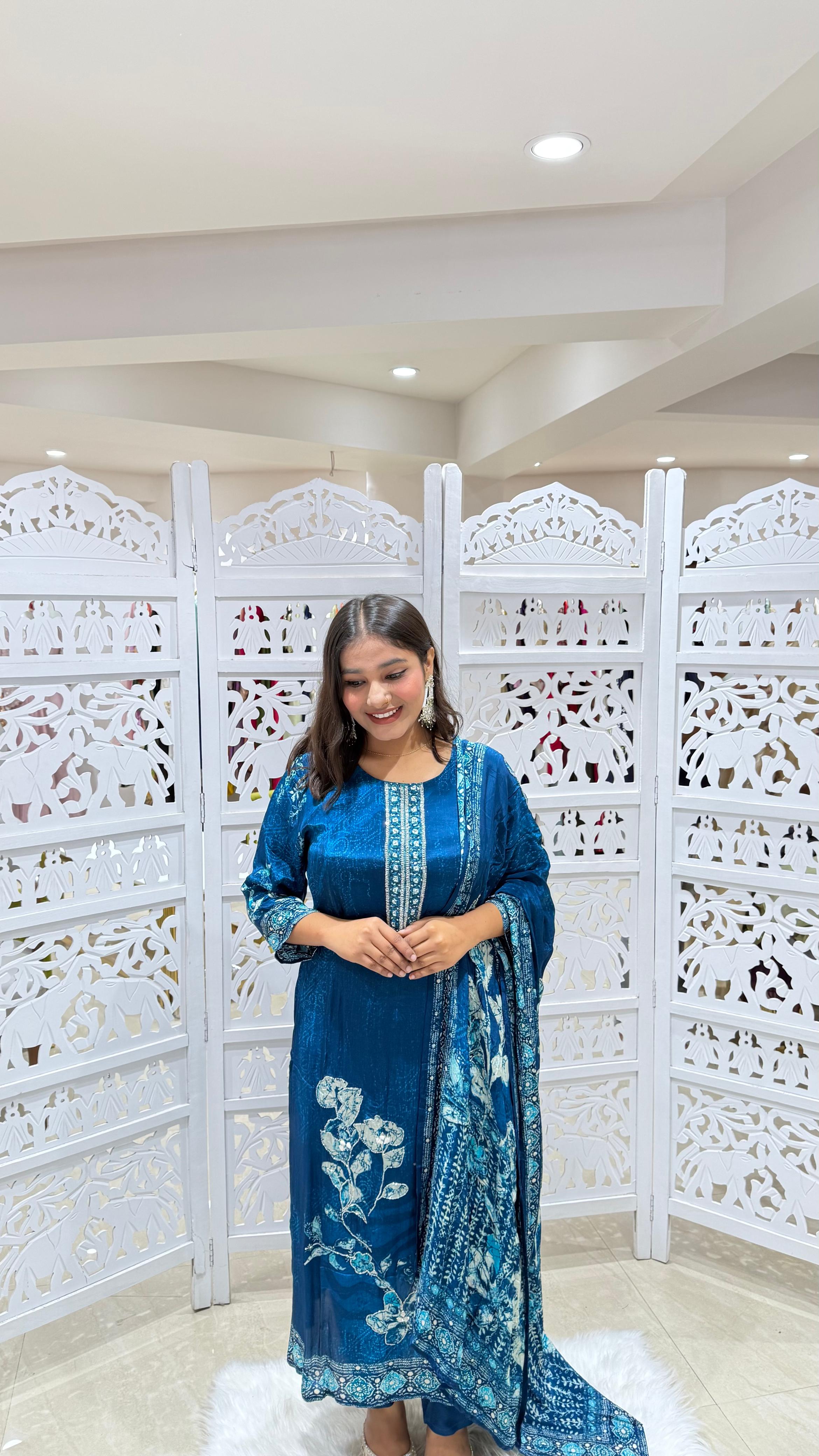 Kurti pant with dupatta