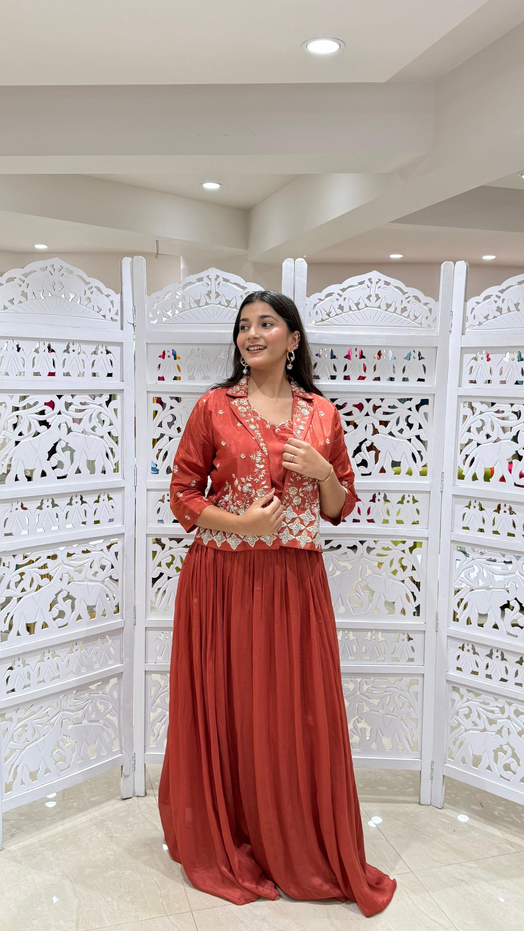 Lehenga jardoshi motiwork Sequence