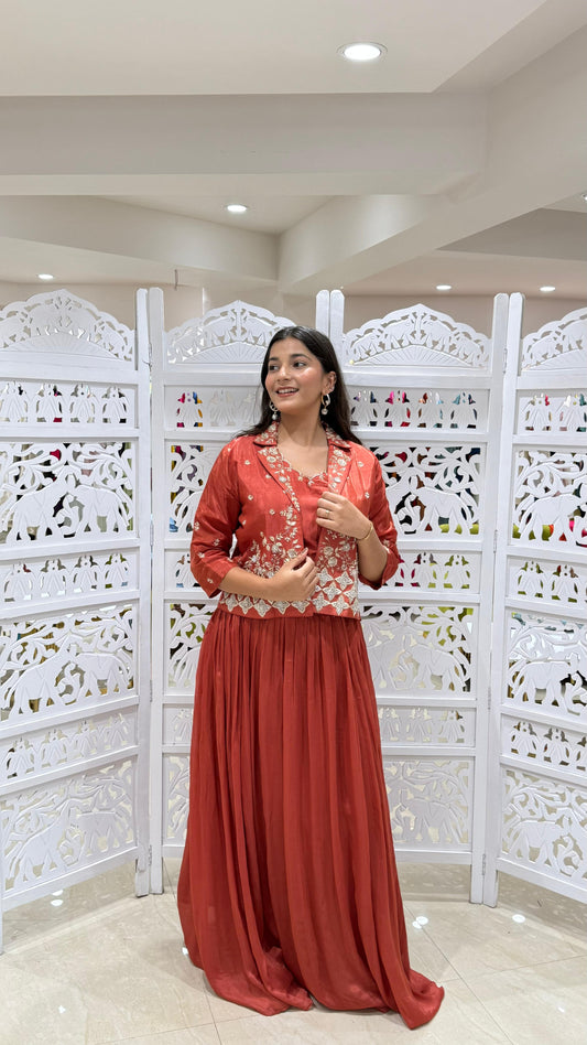 Lehenga jardoshi motiwork Sequence