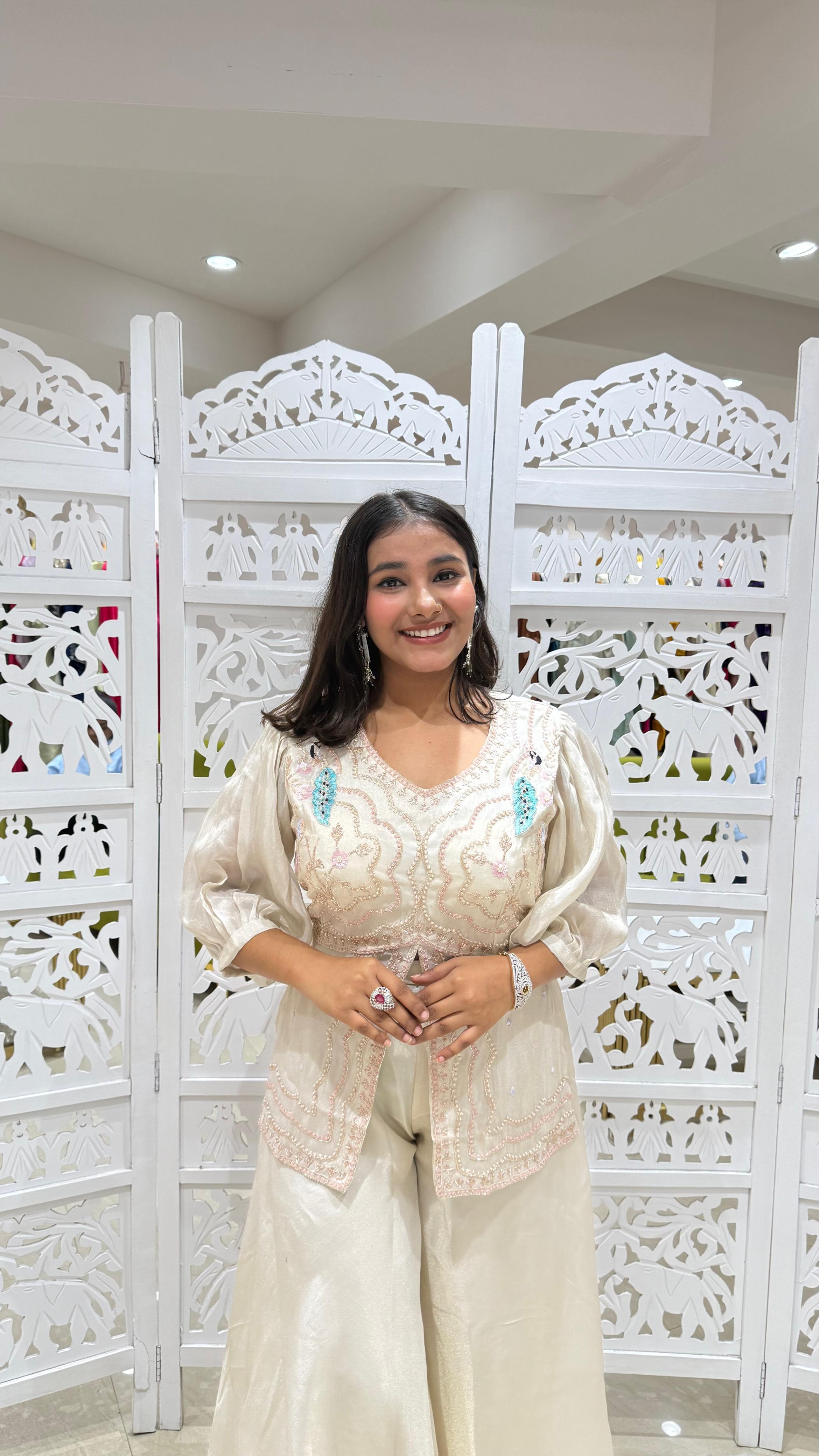 Two piece indowestern