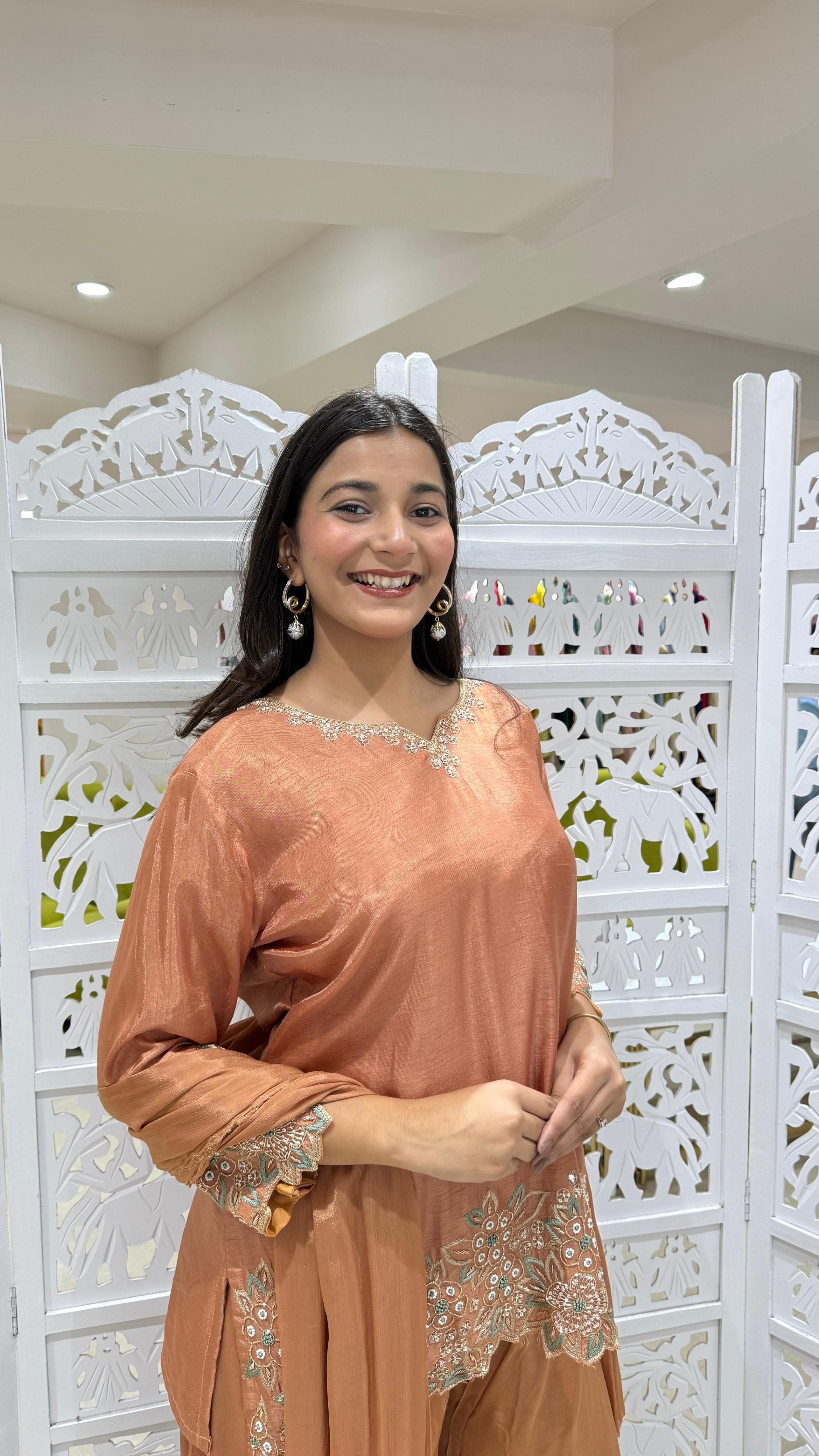 Kurti plazo with Duppata