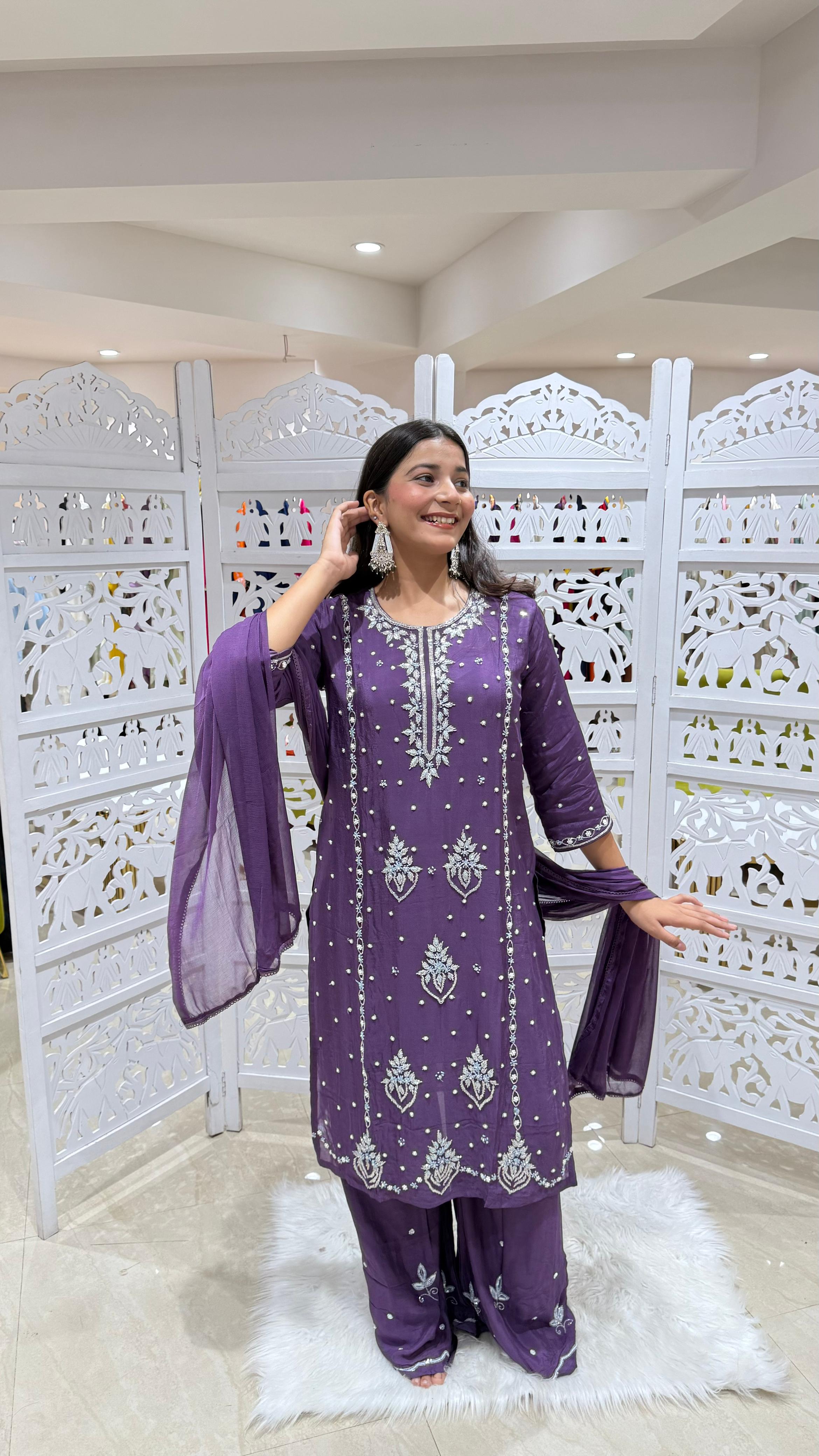 Kurti plazo with Duppata