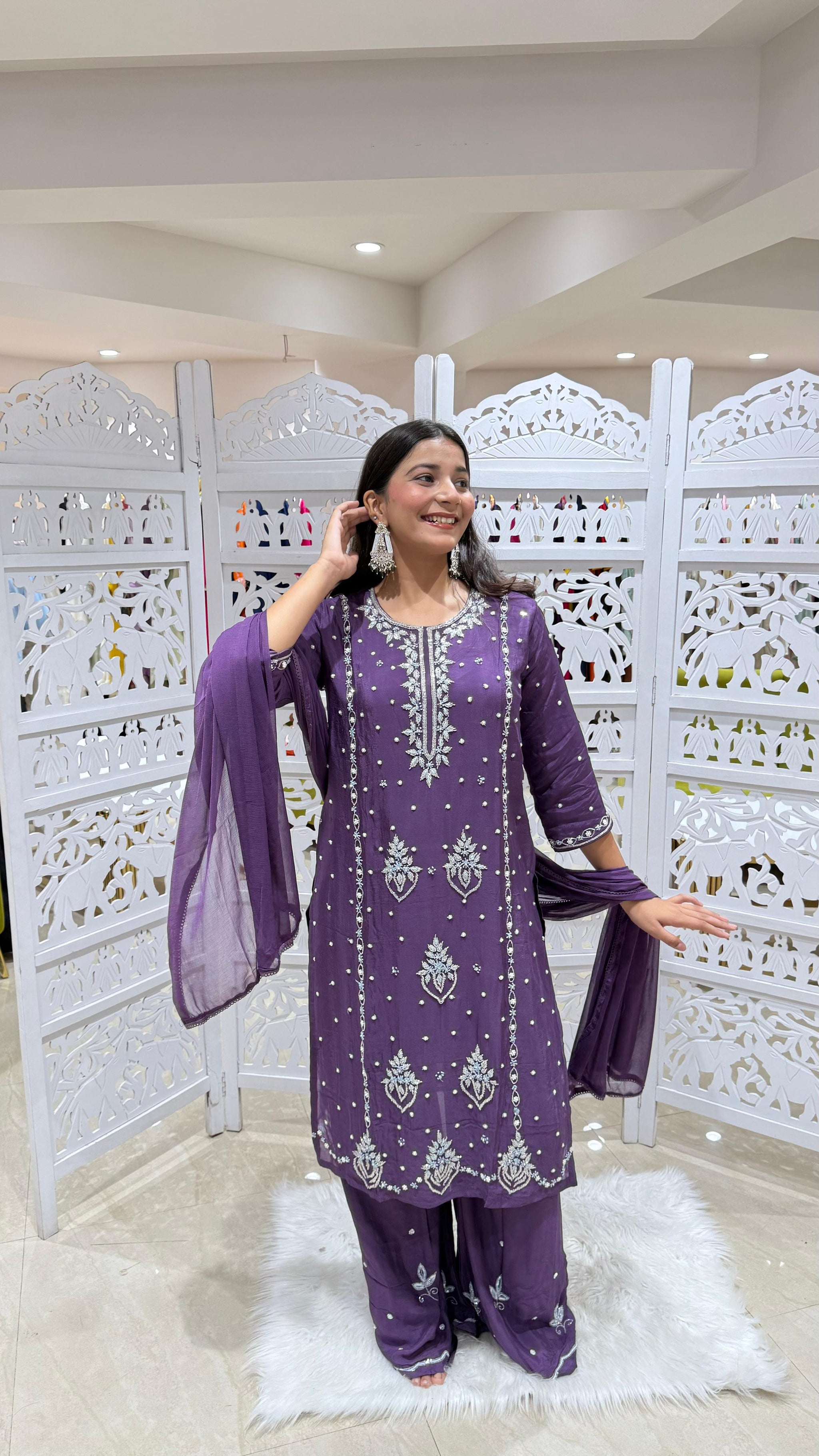 Kurti plazo with Duppata