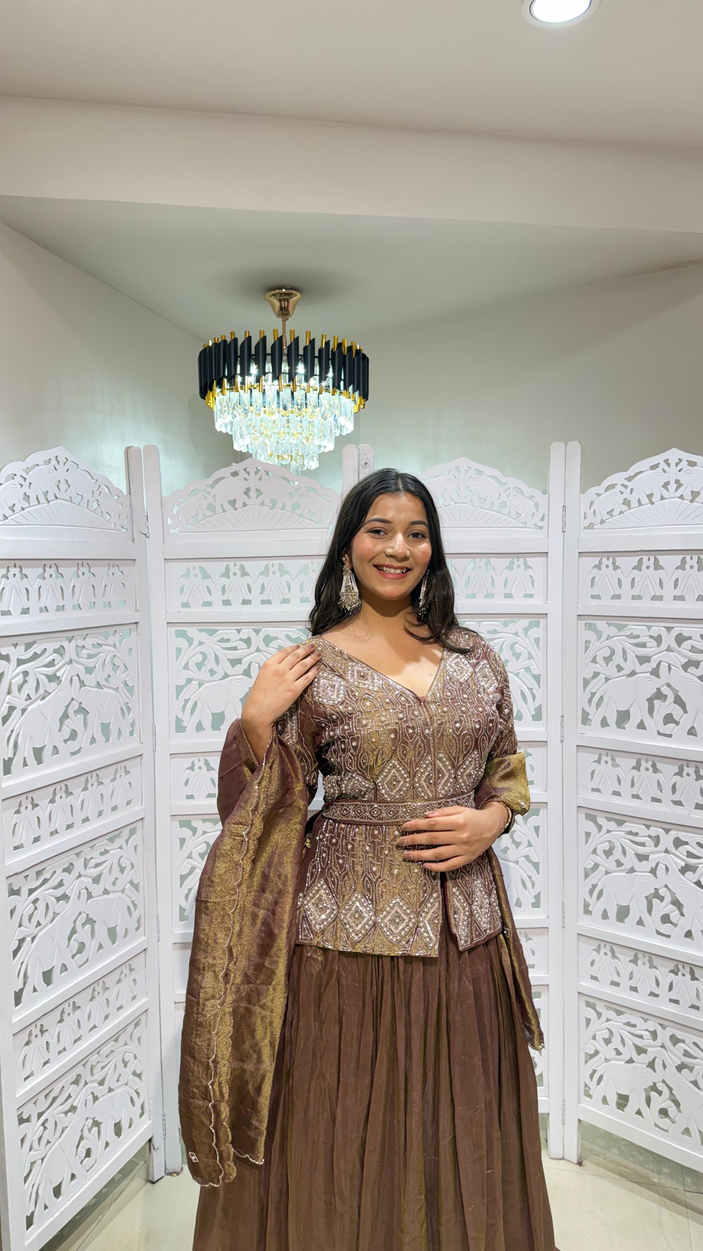 Three piece indowestern