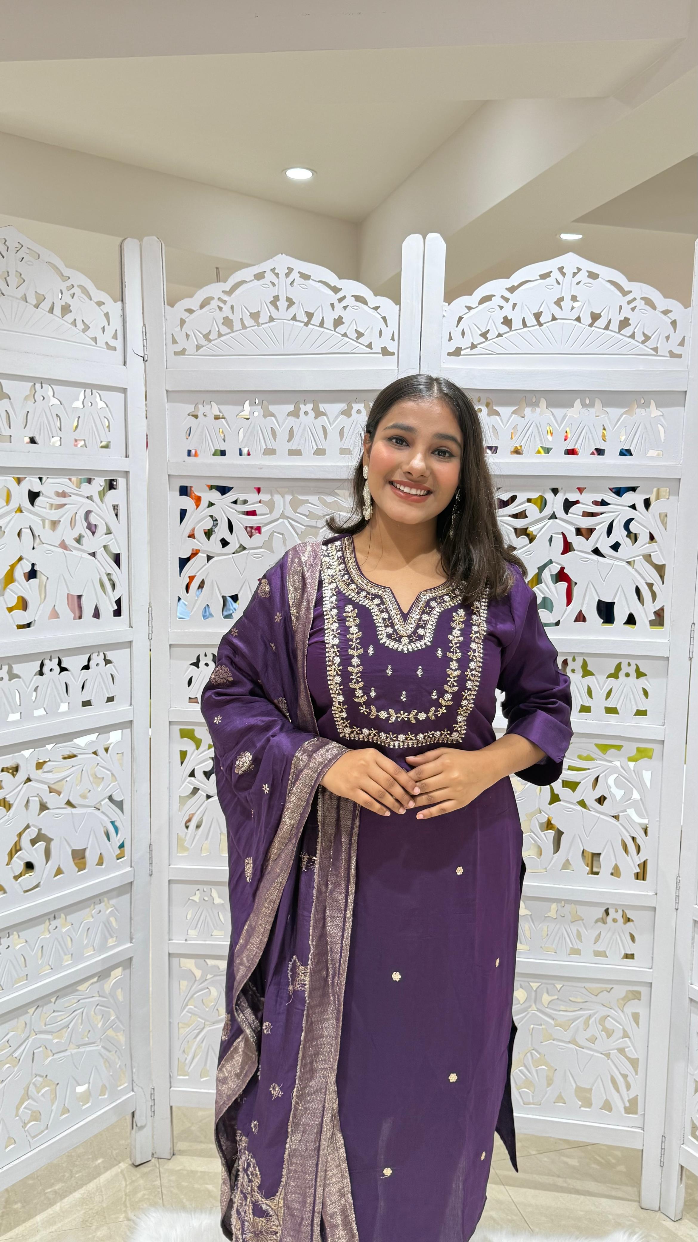 Kurti pant with dupatta