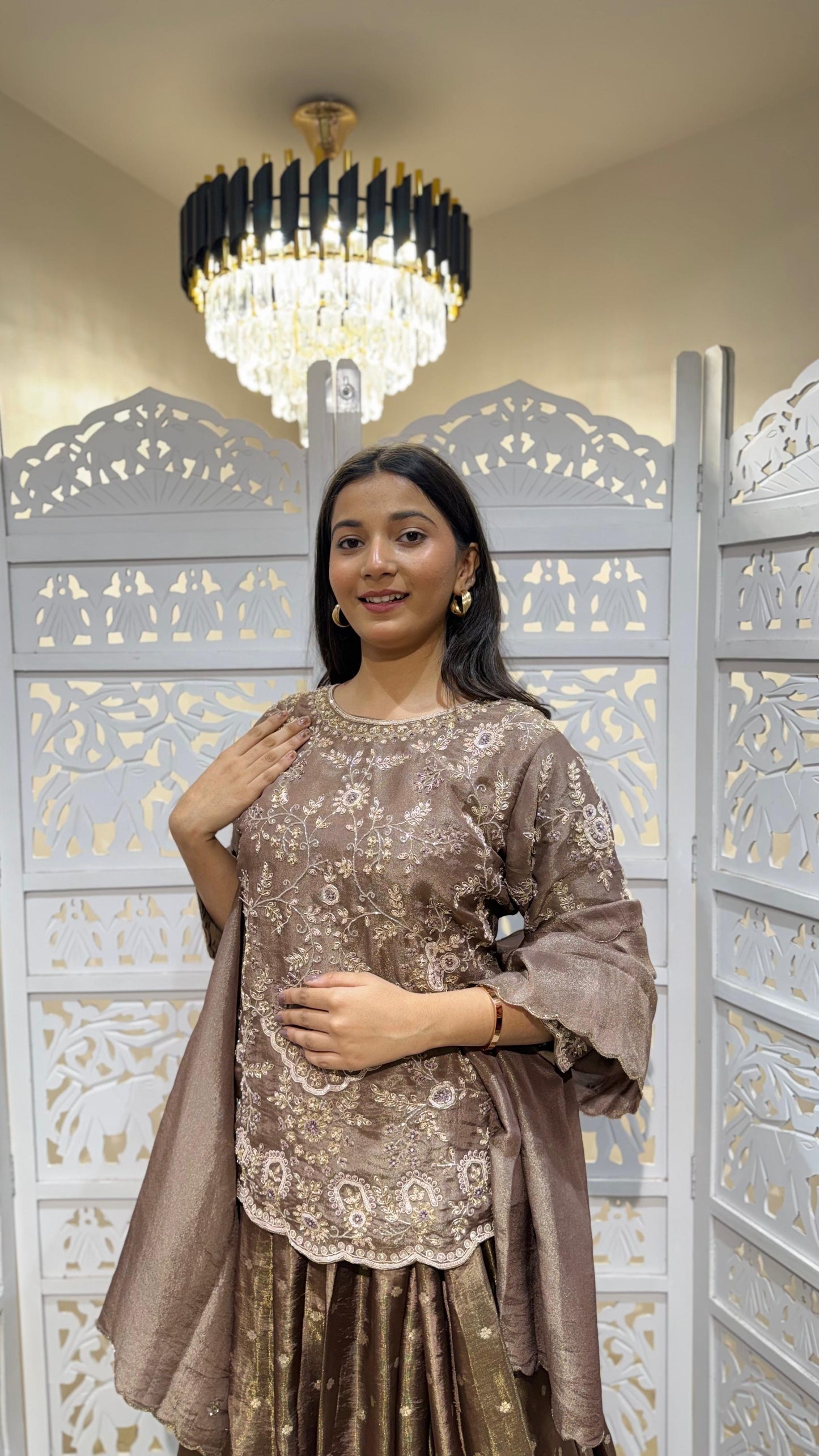 Kurti skirt with dupatta