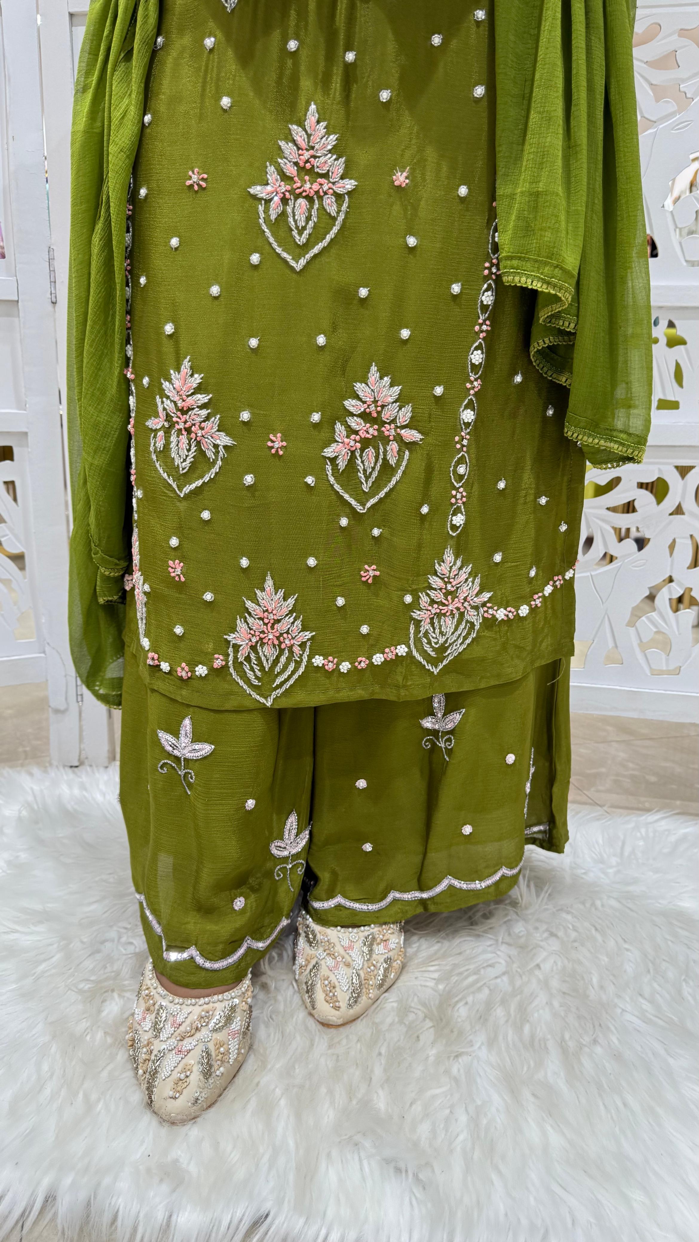 Kurti sharara with Duppata