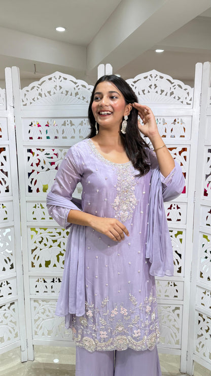 Kurti plazo with dupatta