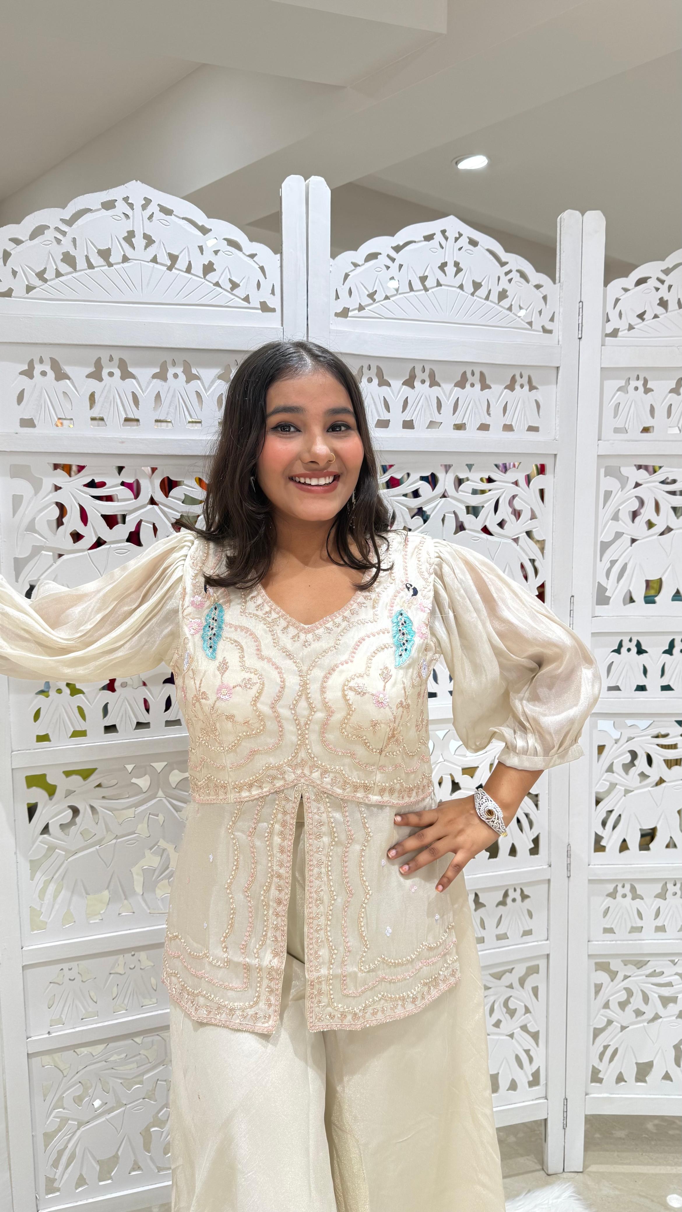Two piece indowestern