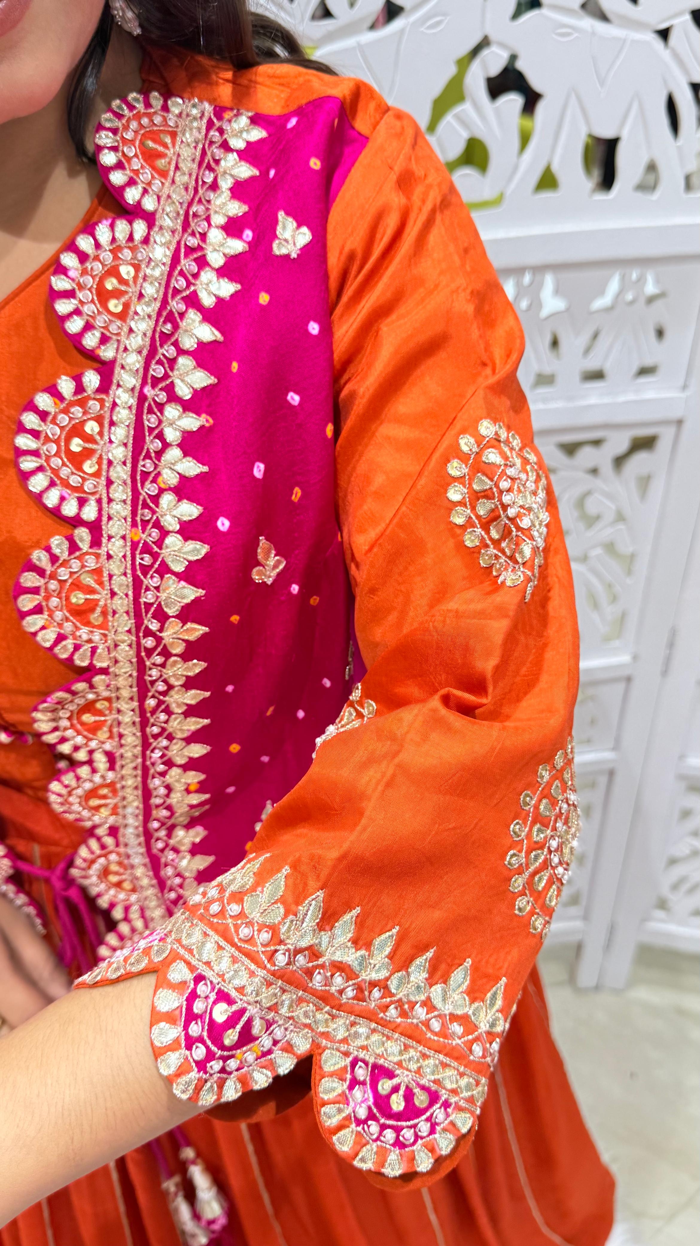 Lehenga gotta pati