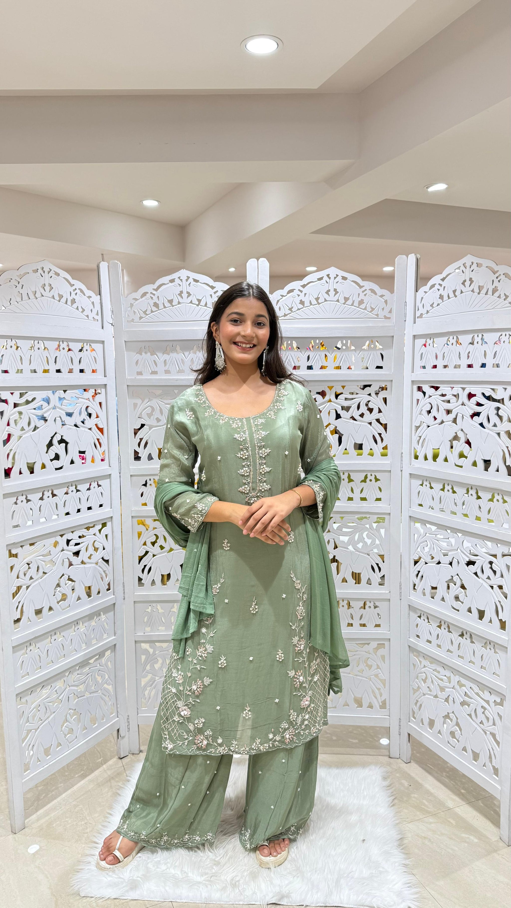 Kurti plazo with Duppata