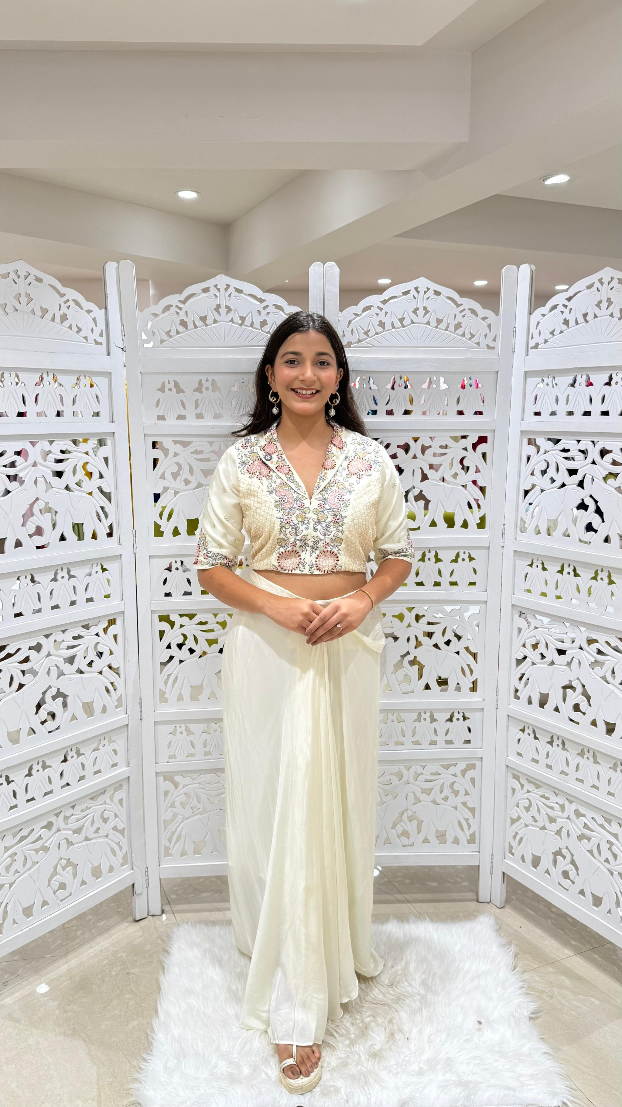 Two piece indowestern