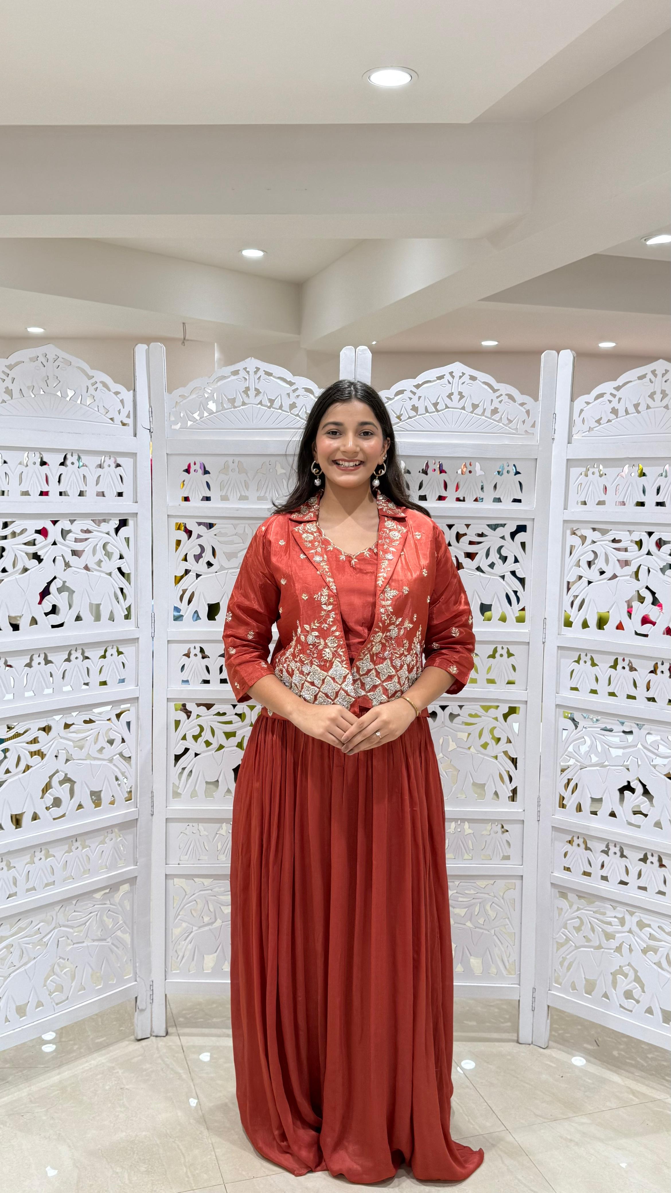 Lehenga jardoshi motiwork Sequence