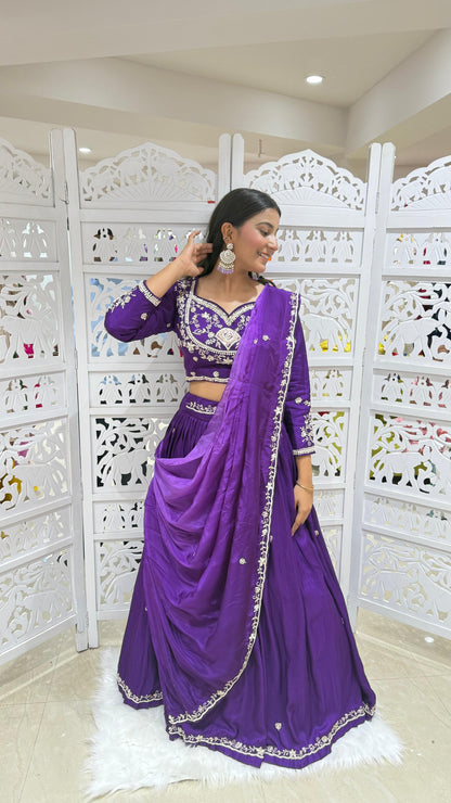 Lehenga jardoshi katthdana Sequence threadwok