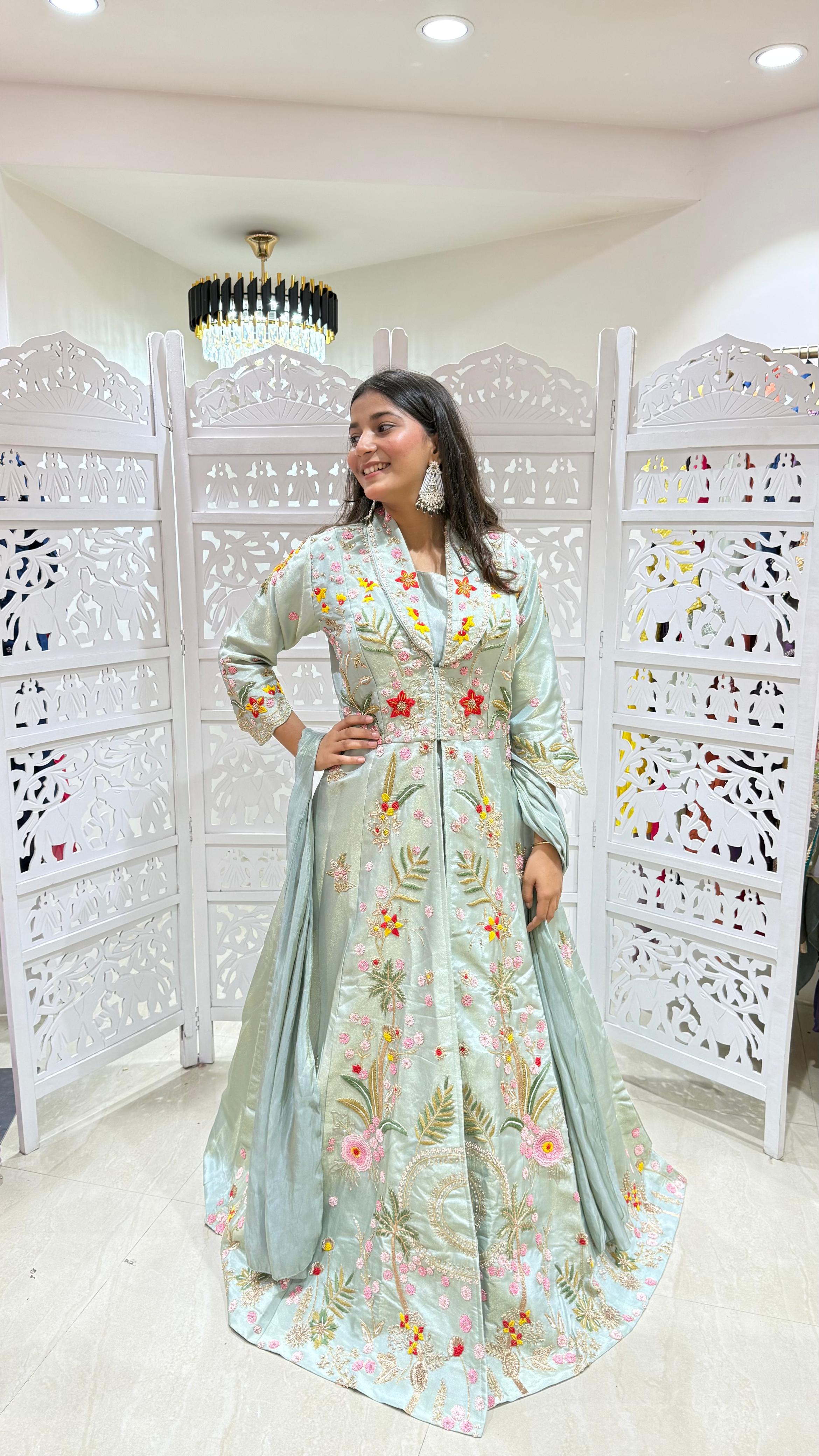 Lehenga Sequence jardoshi katthdana