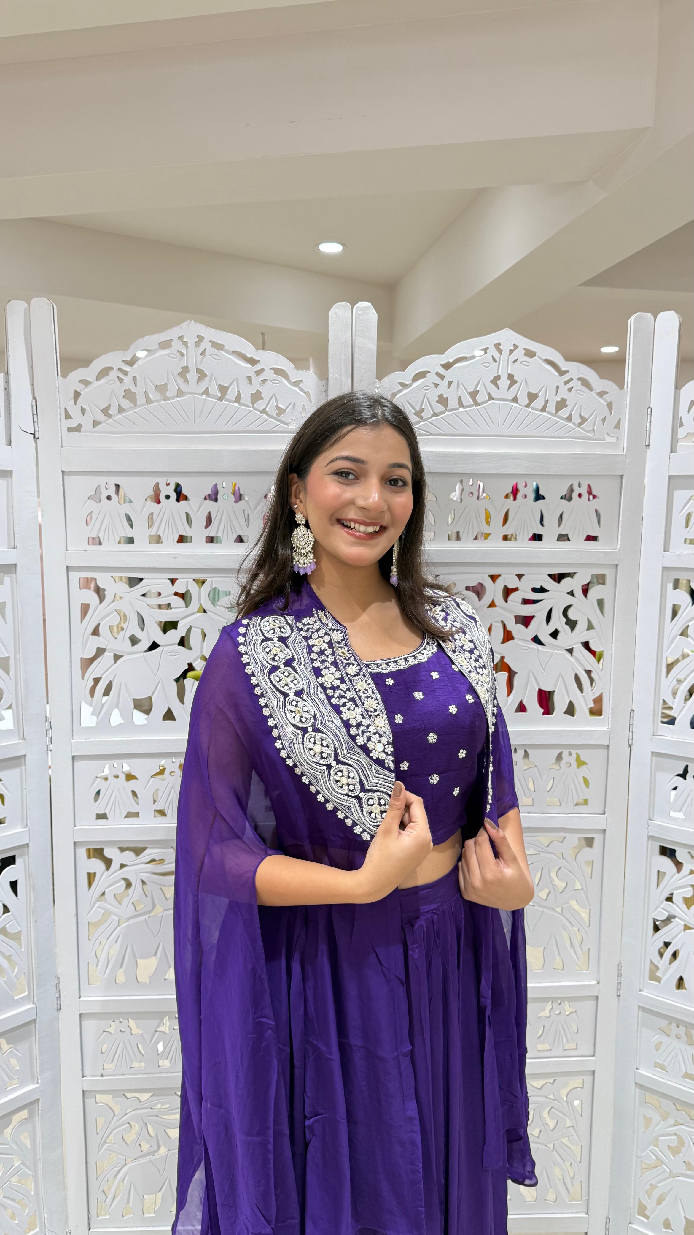 Three piece indowestern