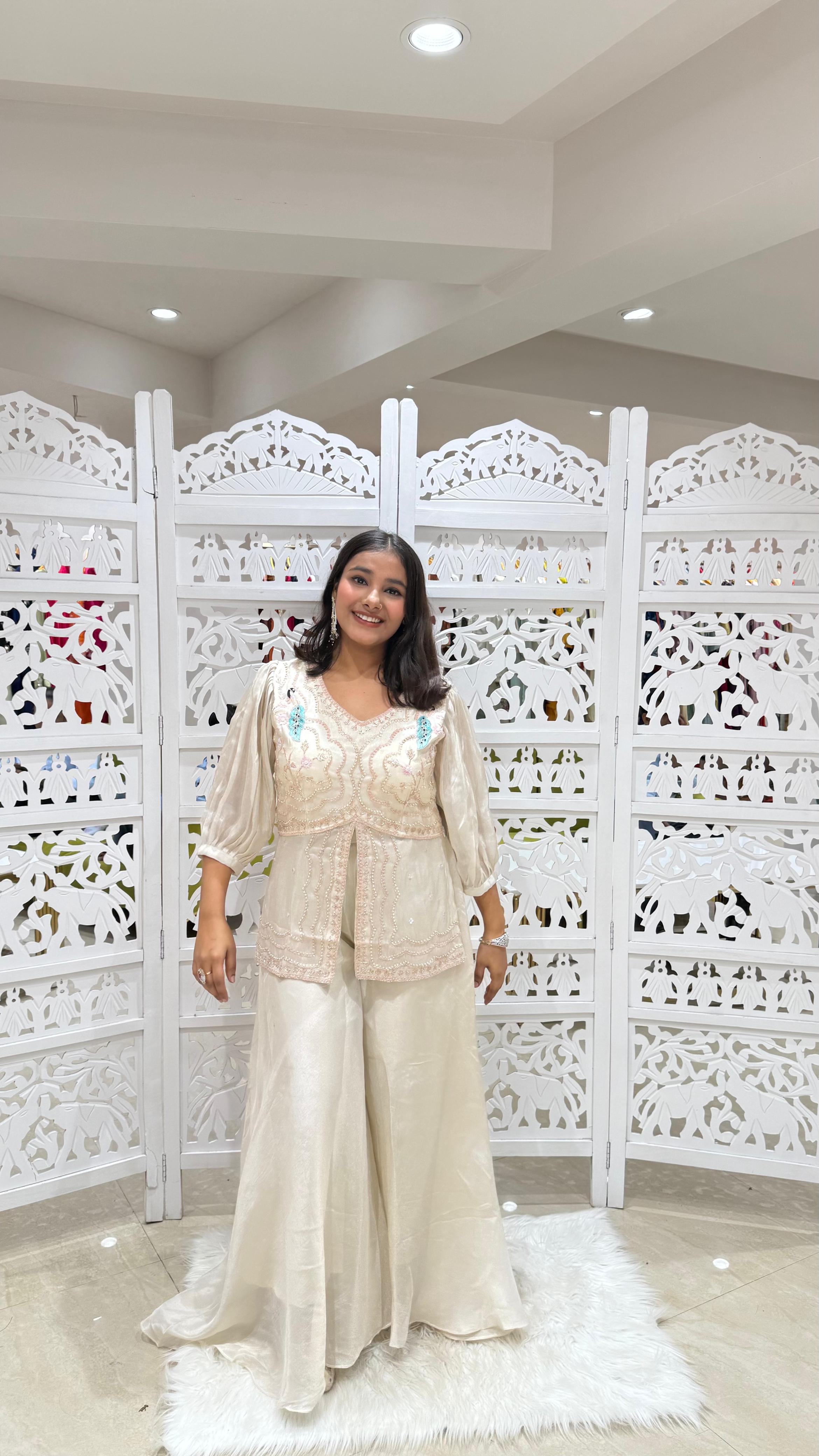 Two piece indowestern