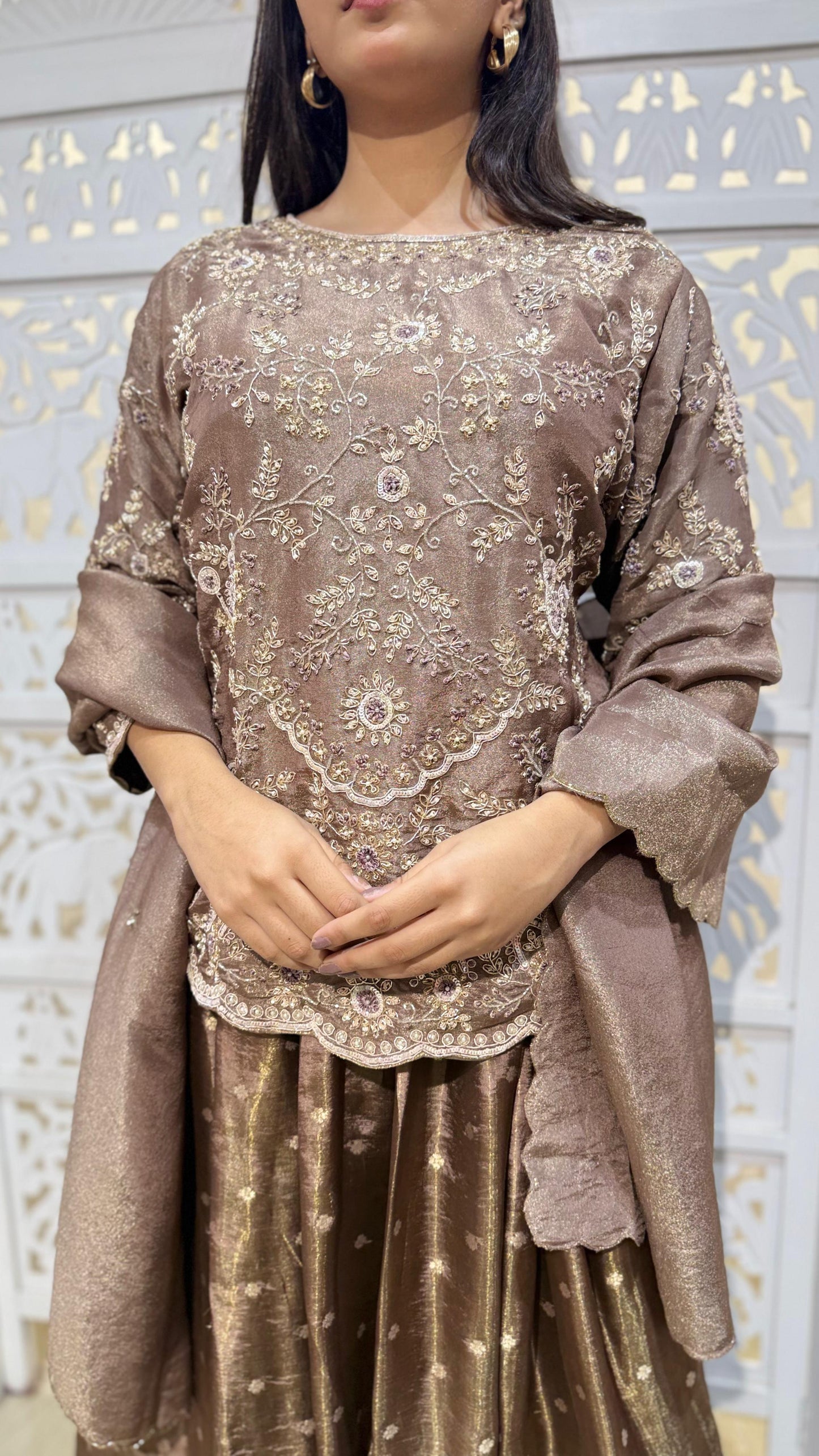 Kurti skirt with dupatta