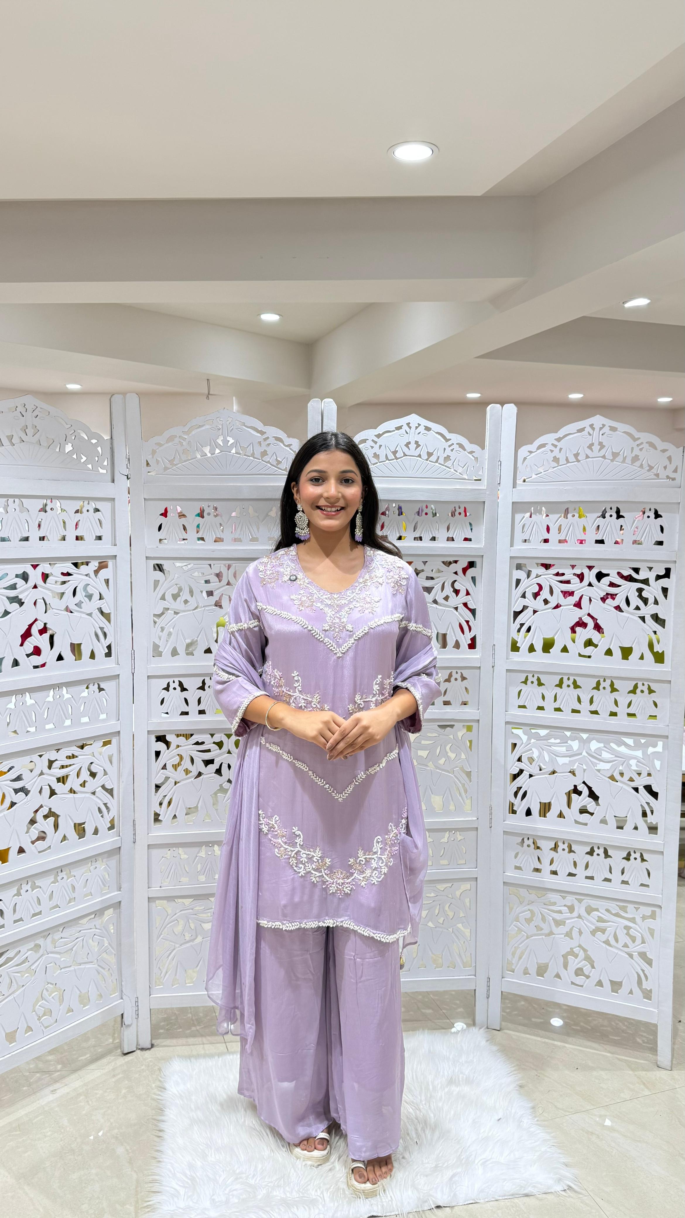 Kurti plazo with Duppata