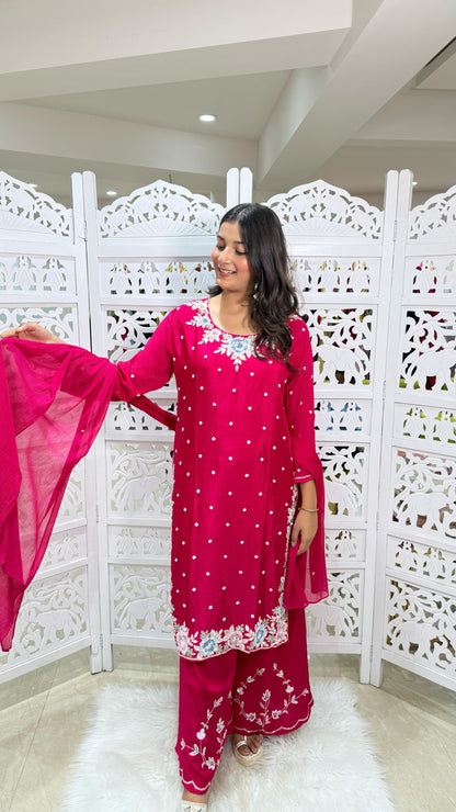 Kurti plazo with dupatta