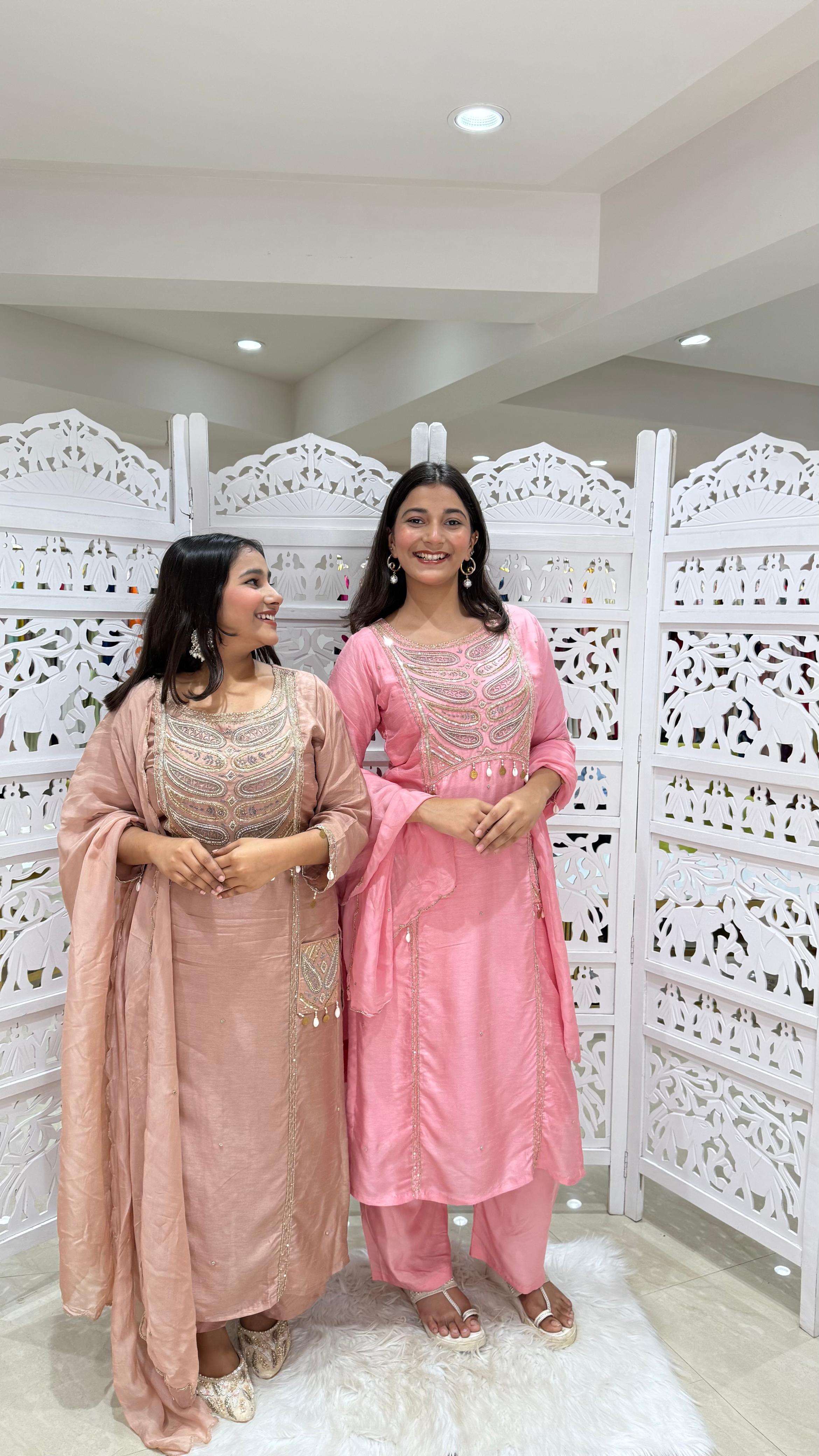 Pockets kurti with pant and Duppatta