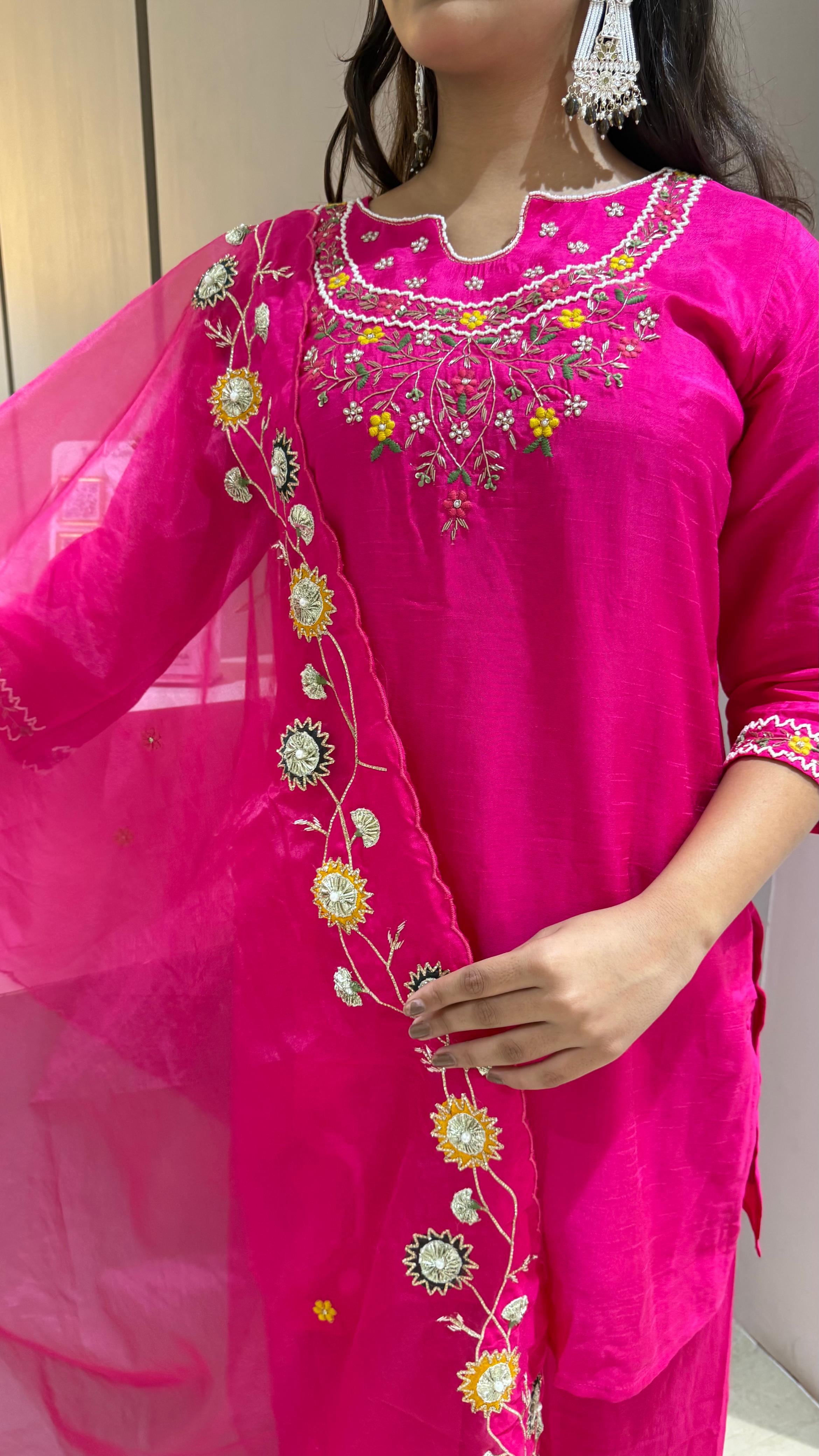 Kurti plazo with dupatta
