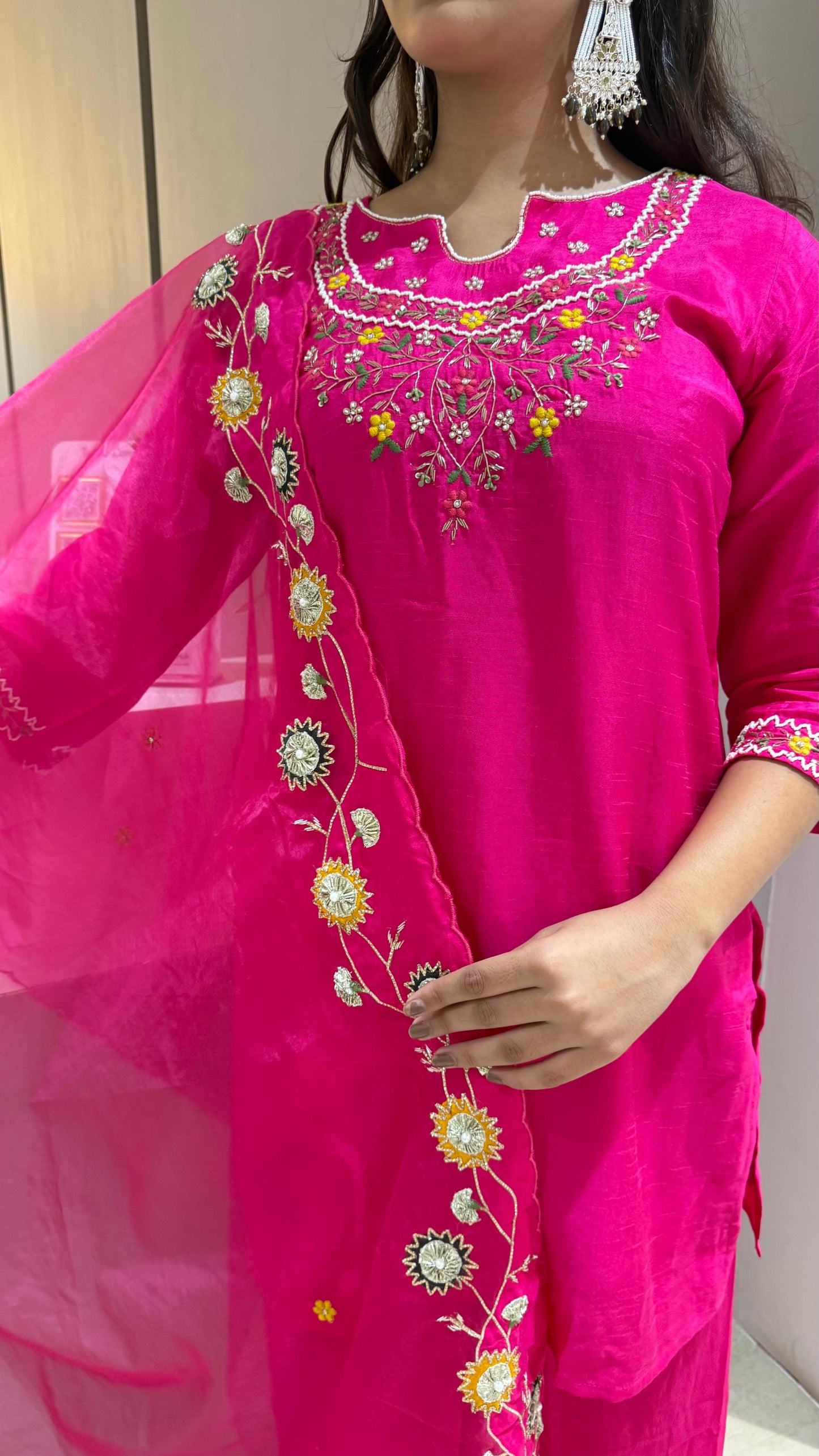 Kurti plazo with dupatta