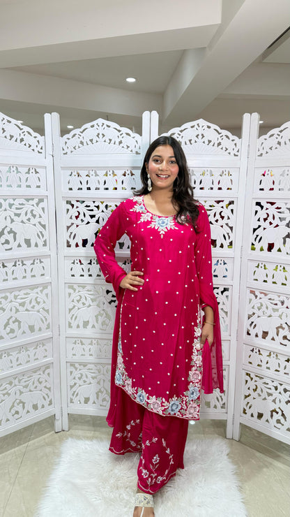 Kurti plazo with dupatta
