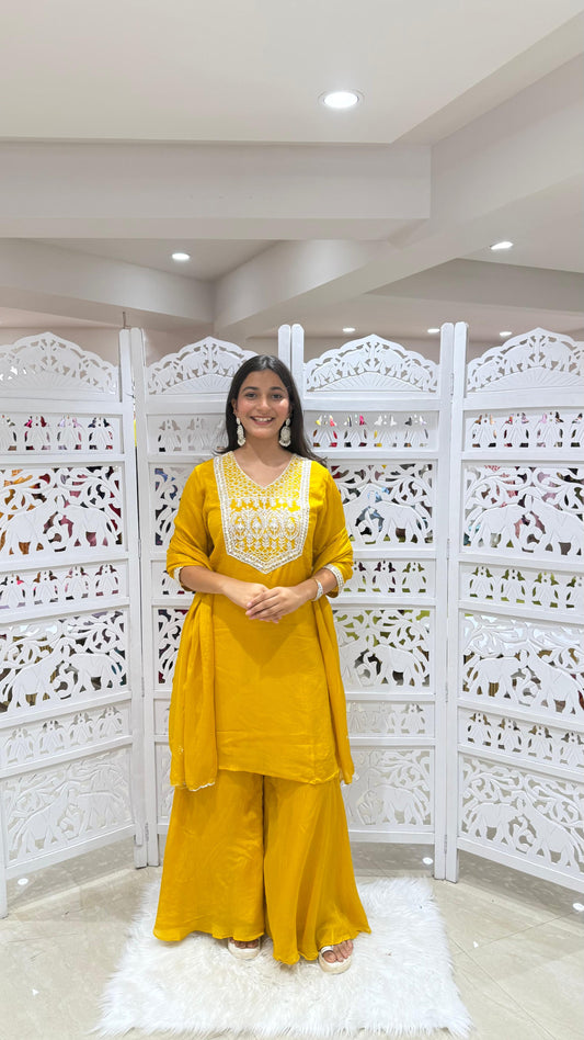 Kurti plazo with Duppata