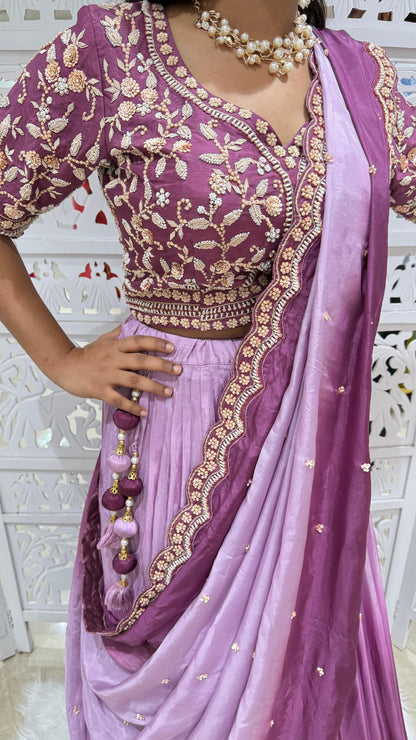 Lehenga Sequence jardoshi Threadwork