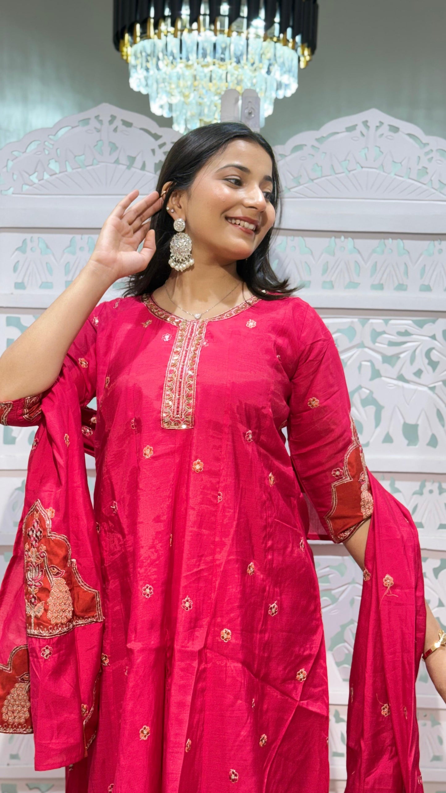 Kurti plazo dupatta