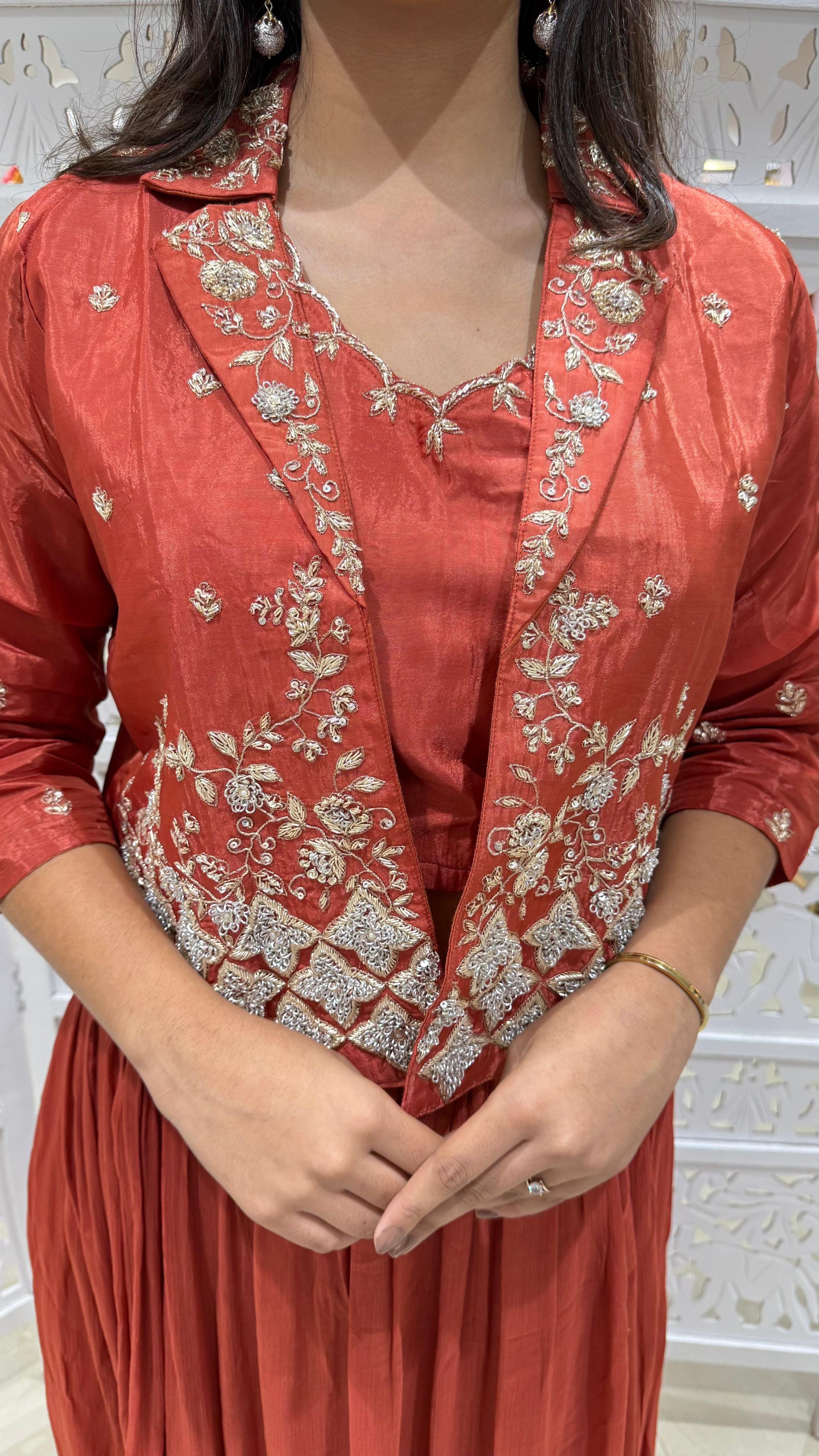 Lehenga jardoshi motiwork Sequence