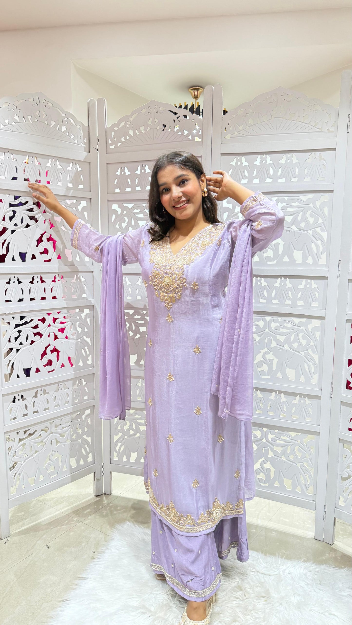 Kurti plazo with dupatta