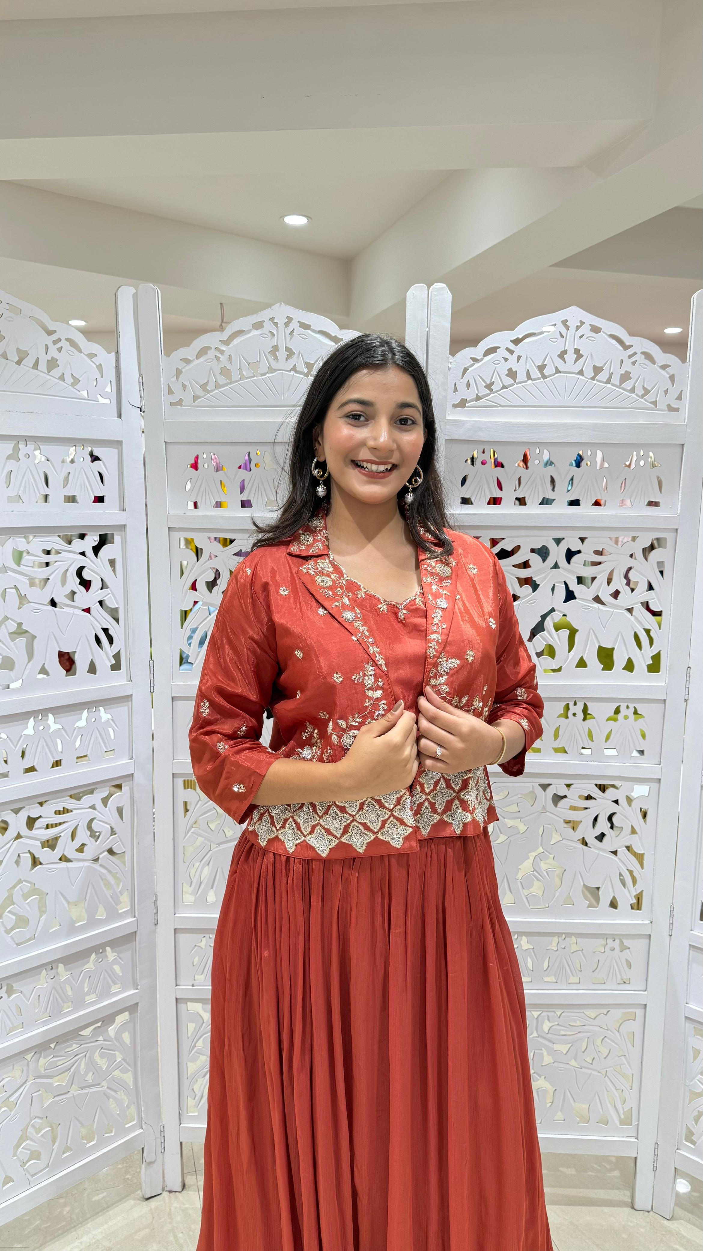 Lehenga jardoshi motiwork Sequence
