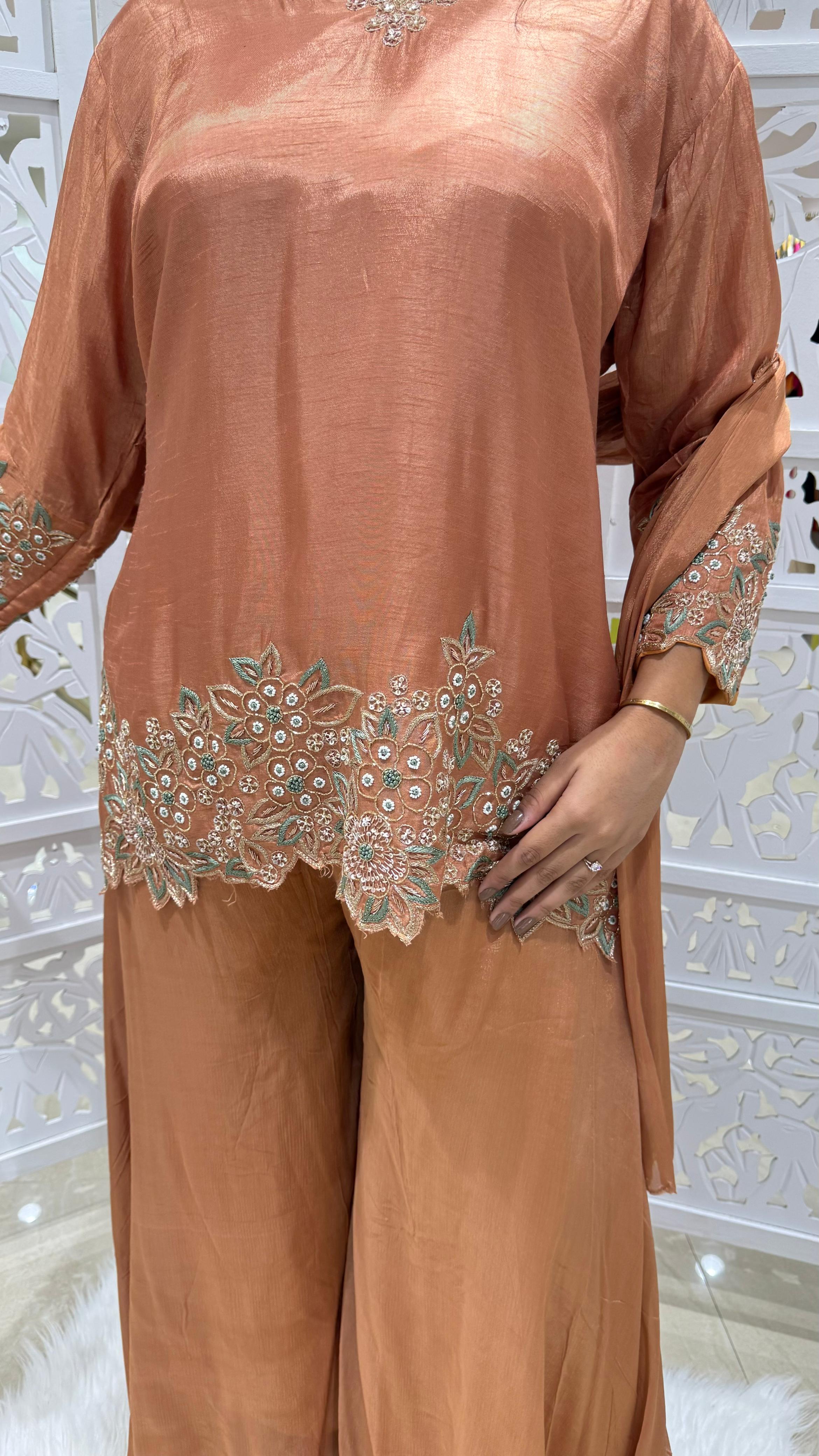 Kurti plazo with Duppata