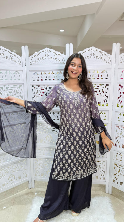 Kurti plazo with dupatta