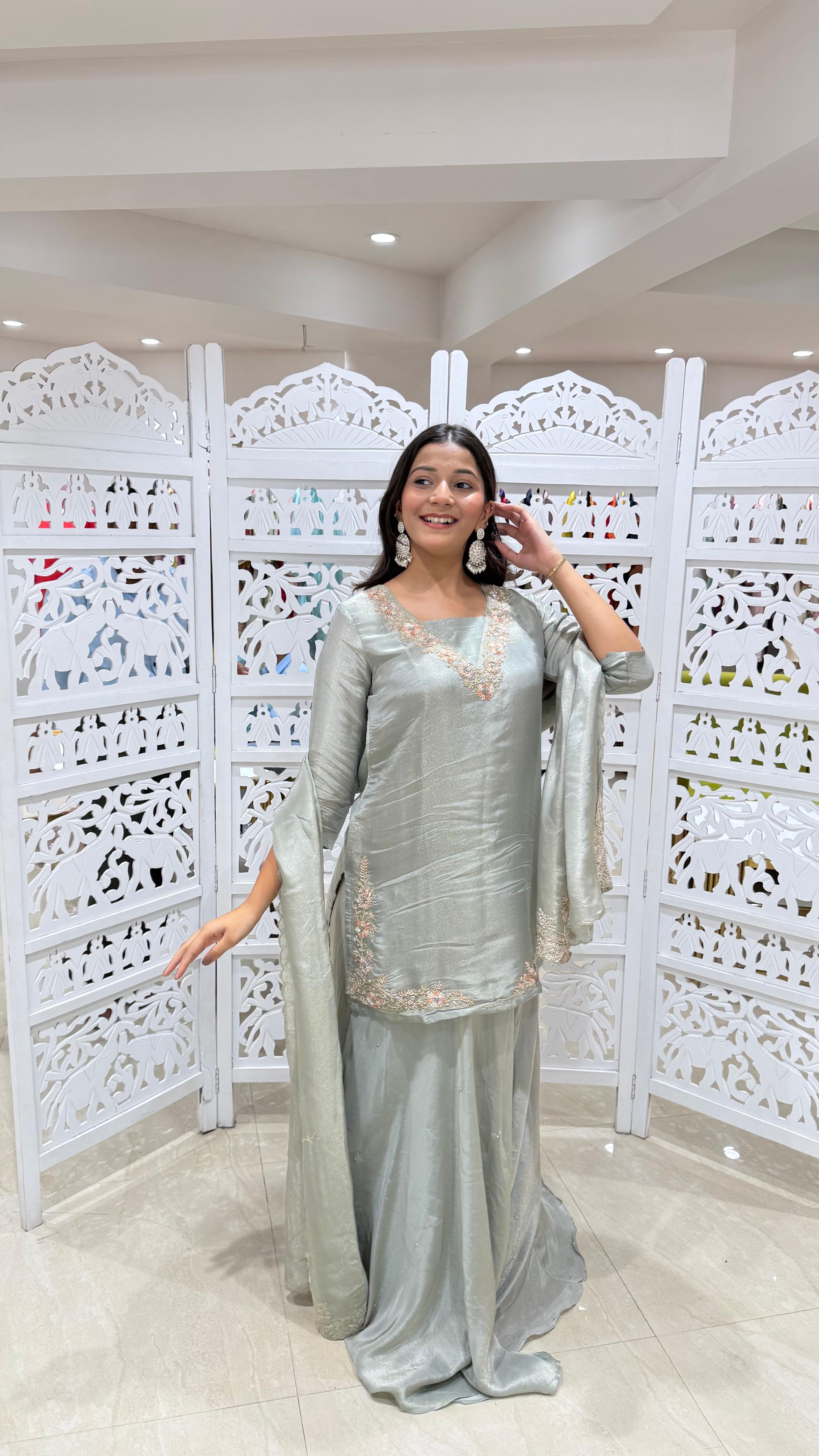 Kurti skirt with dupatta