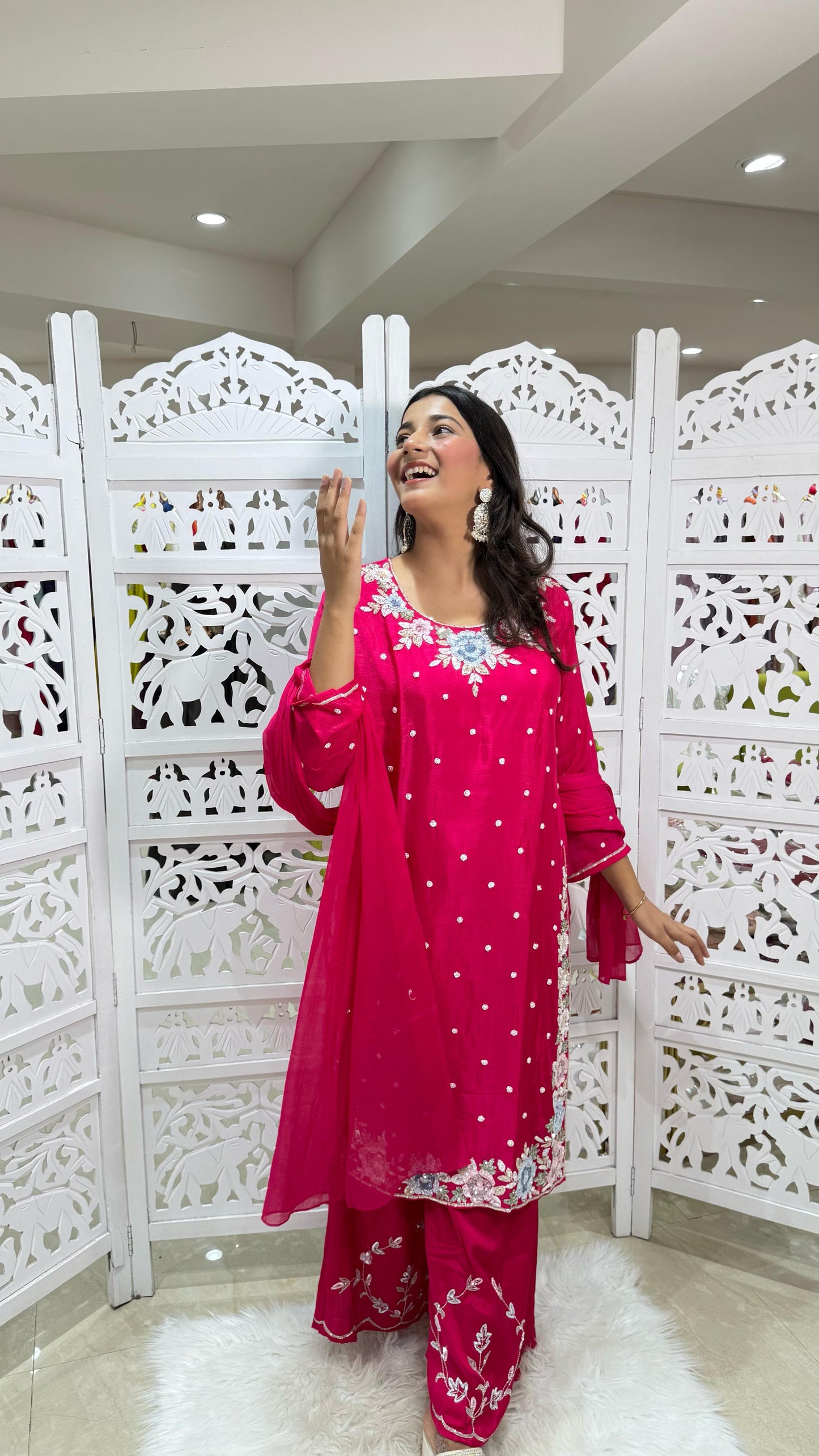 Kurti plazo with dupatta