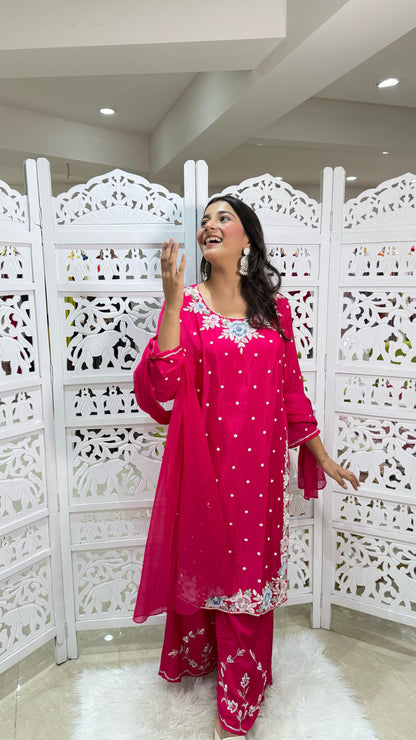 Kurti plazo with dupatta